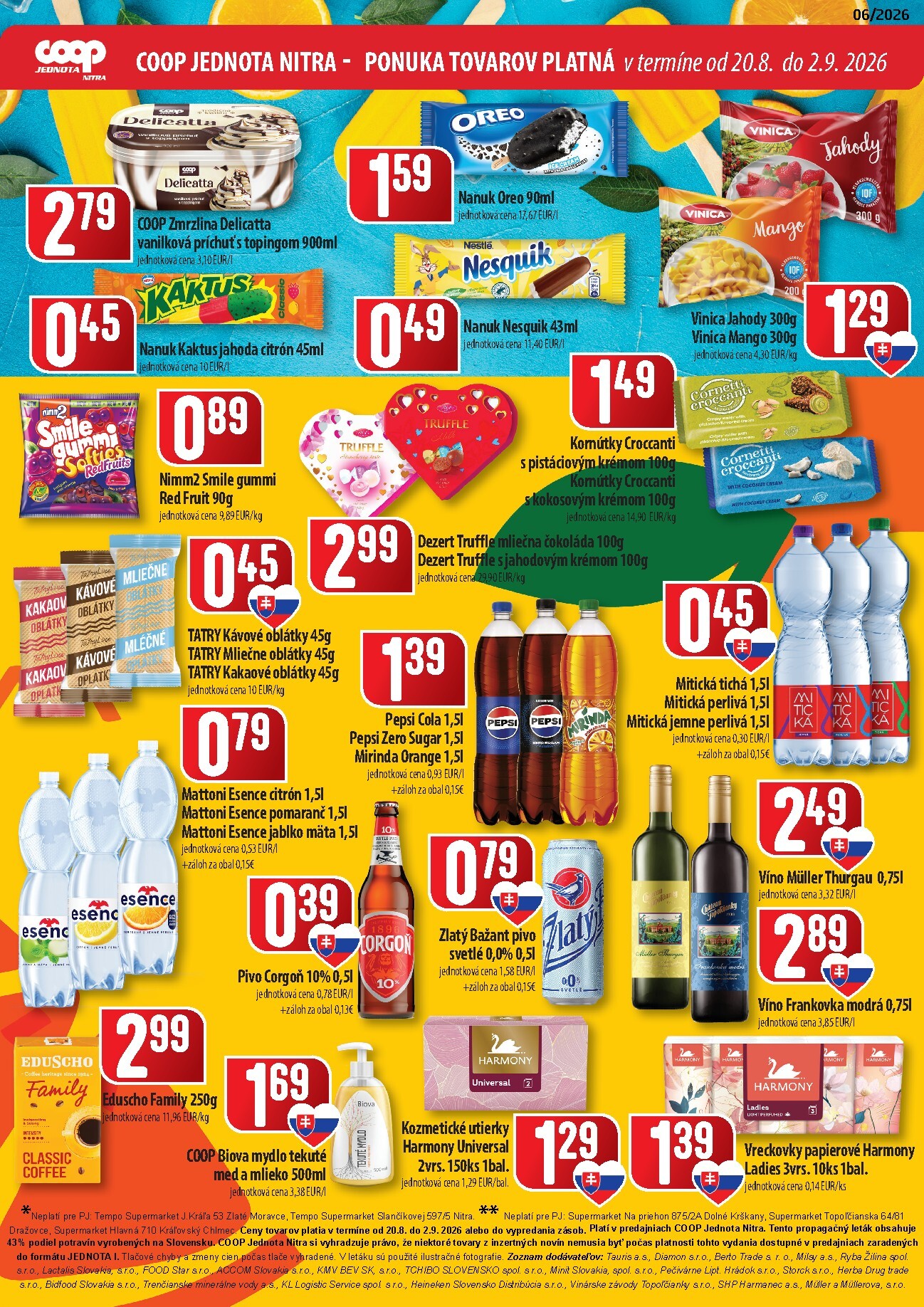 coop-jednota - Nový COOP Jednota leták od štvrtka, 20.08.2026 do stredy, 02.09.2026 - page: 2