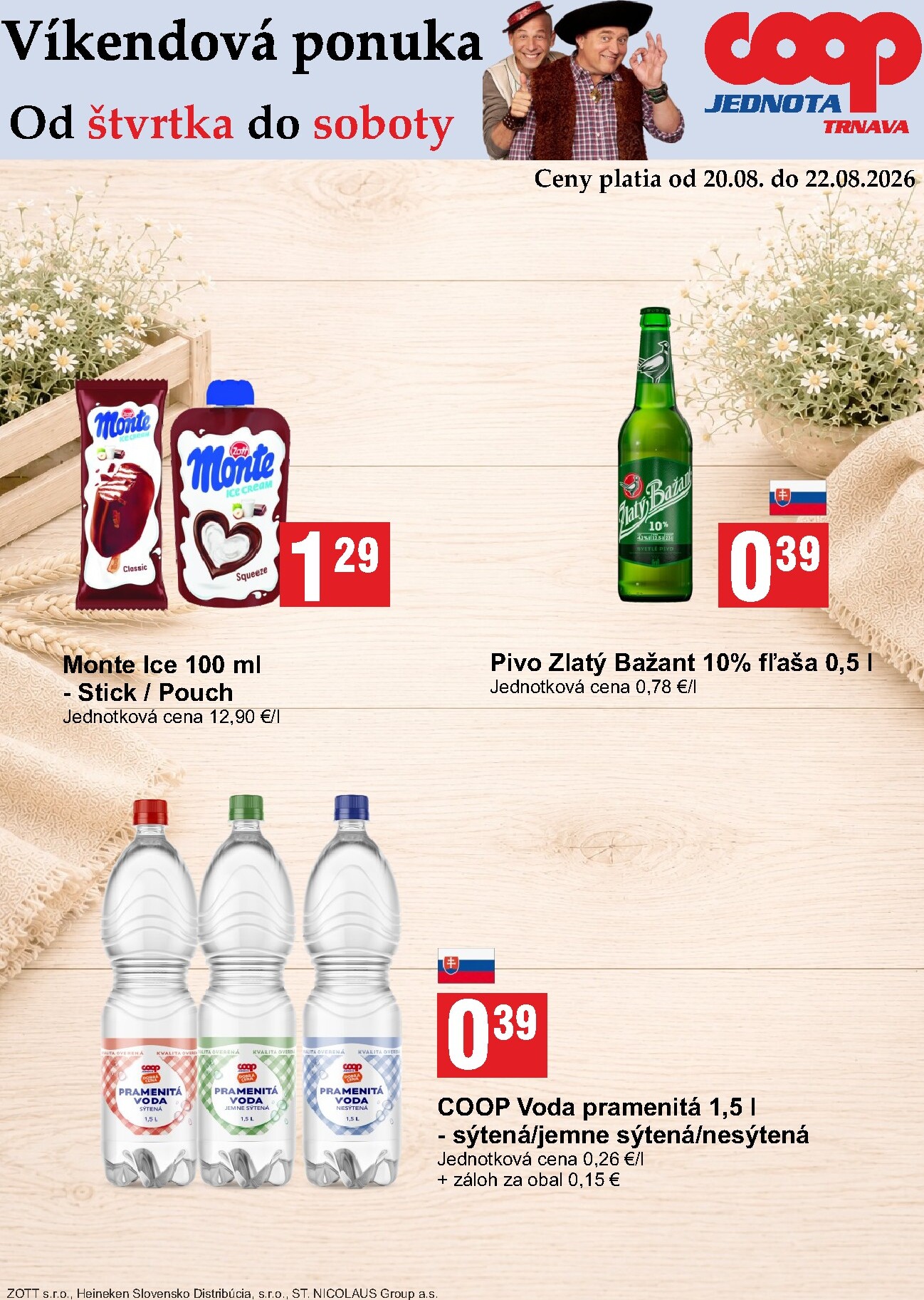 coop-jednota - Aktuálny COOP Jednota - Víkendová ponuka leták od štvrtka, 20.08.2026 do soboty, 22.08.2026 - page: 2
