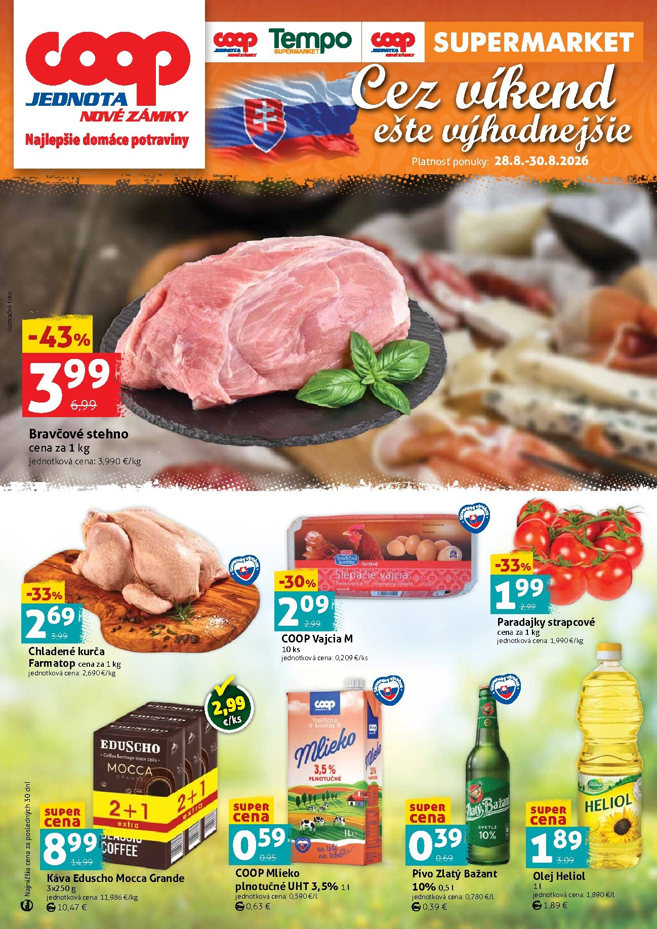 coop-jednota - Nový COOP Jednota leták od piatku, 28.08.2026 do nedele, 30.08.2026