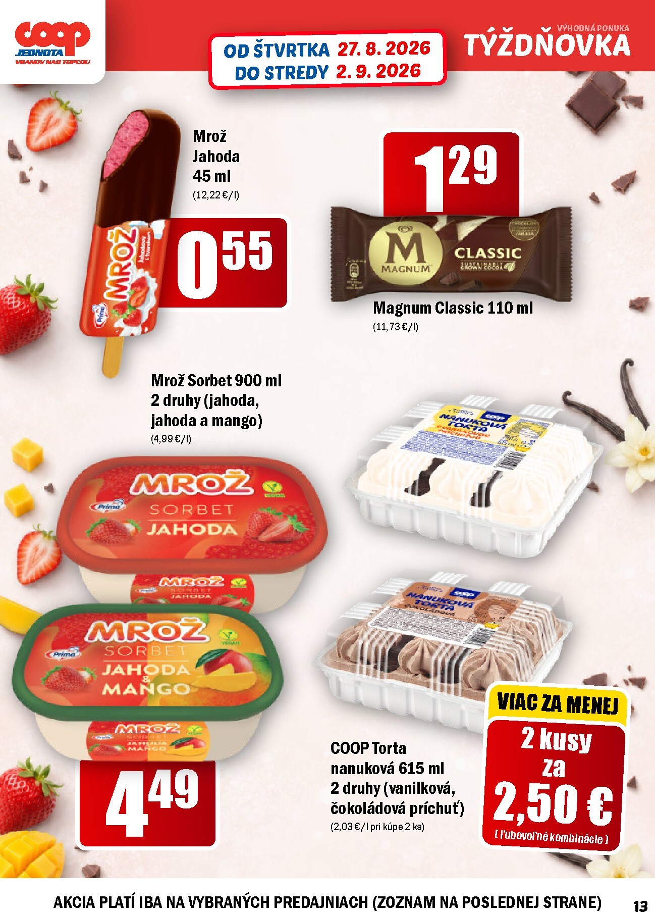 coop-jednota - Aktuálny COOP Jednota leták od štvrtka, 27.08.2026 do stredy, 02.09.2026 - page: 13