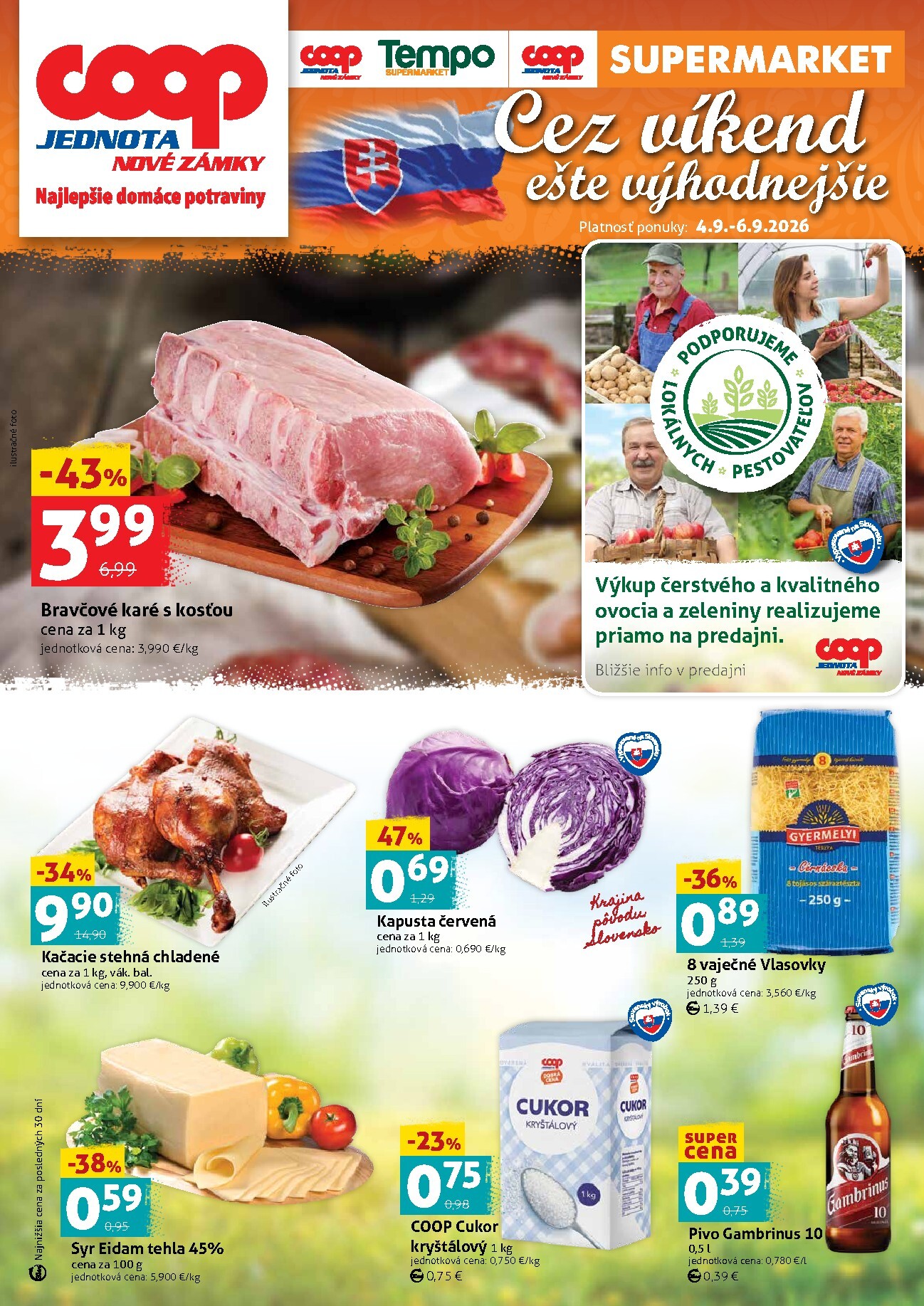 coop-jednota - Nový COOP Jednota - Regionálny leták COOP Jednota Nové Zámky leták od piatku, 04.09.2026 do nedele, 06.09.2026