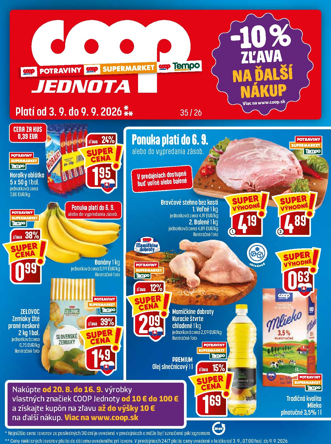 coop-jednota - Nový COOP Jednota leták od štvrtka, 03.09.2026 do stredy, 09.09.2026