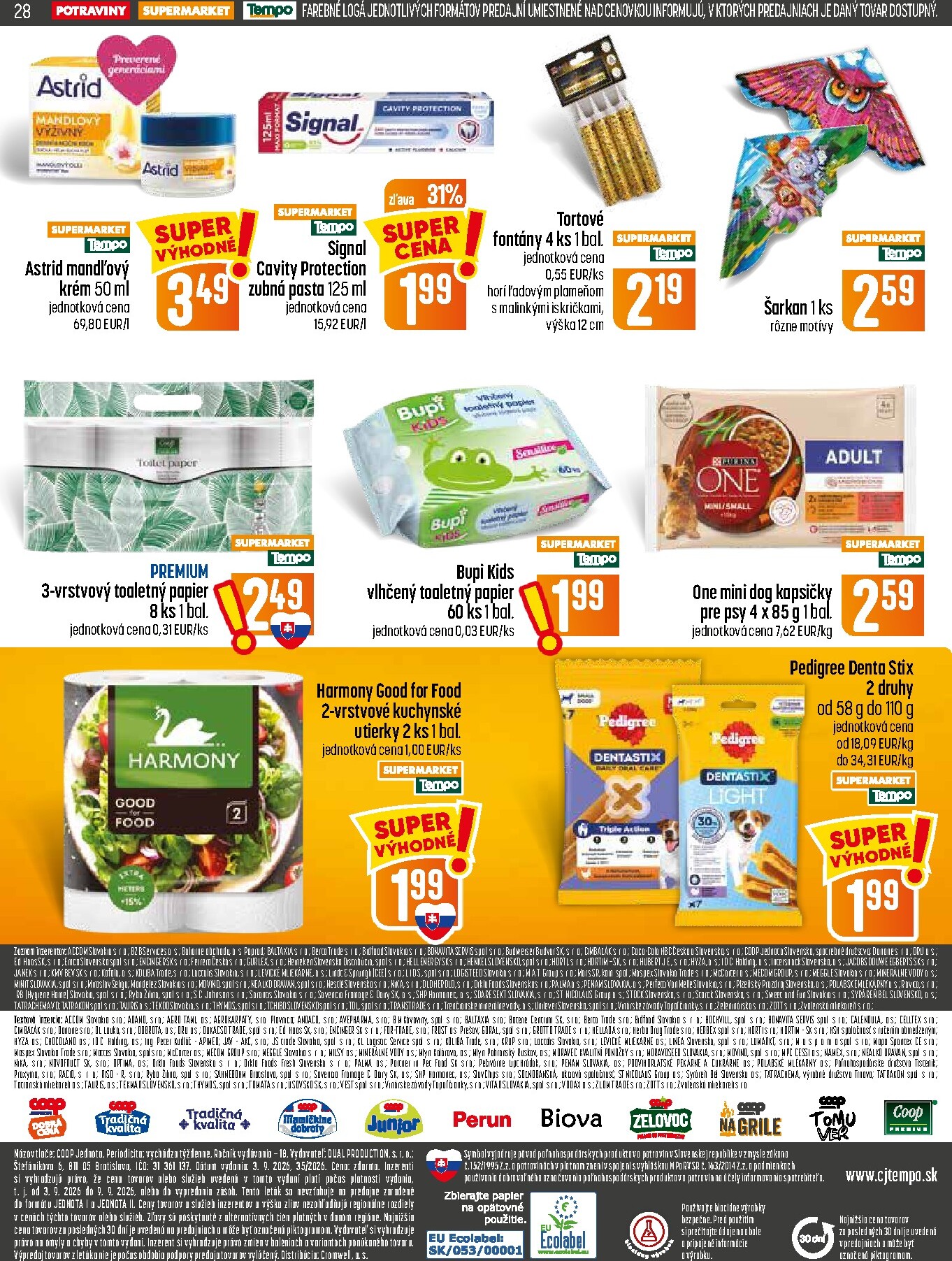 coop-jednota - Nový COOP Jednota leták od štvrtka, 03.09.2026 do stredy, 09.09.2026 - page: 28