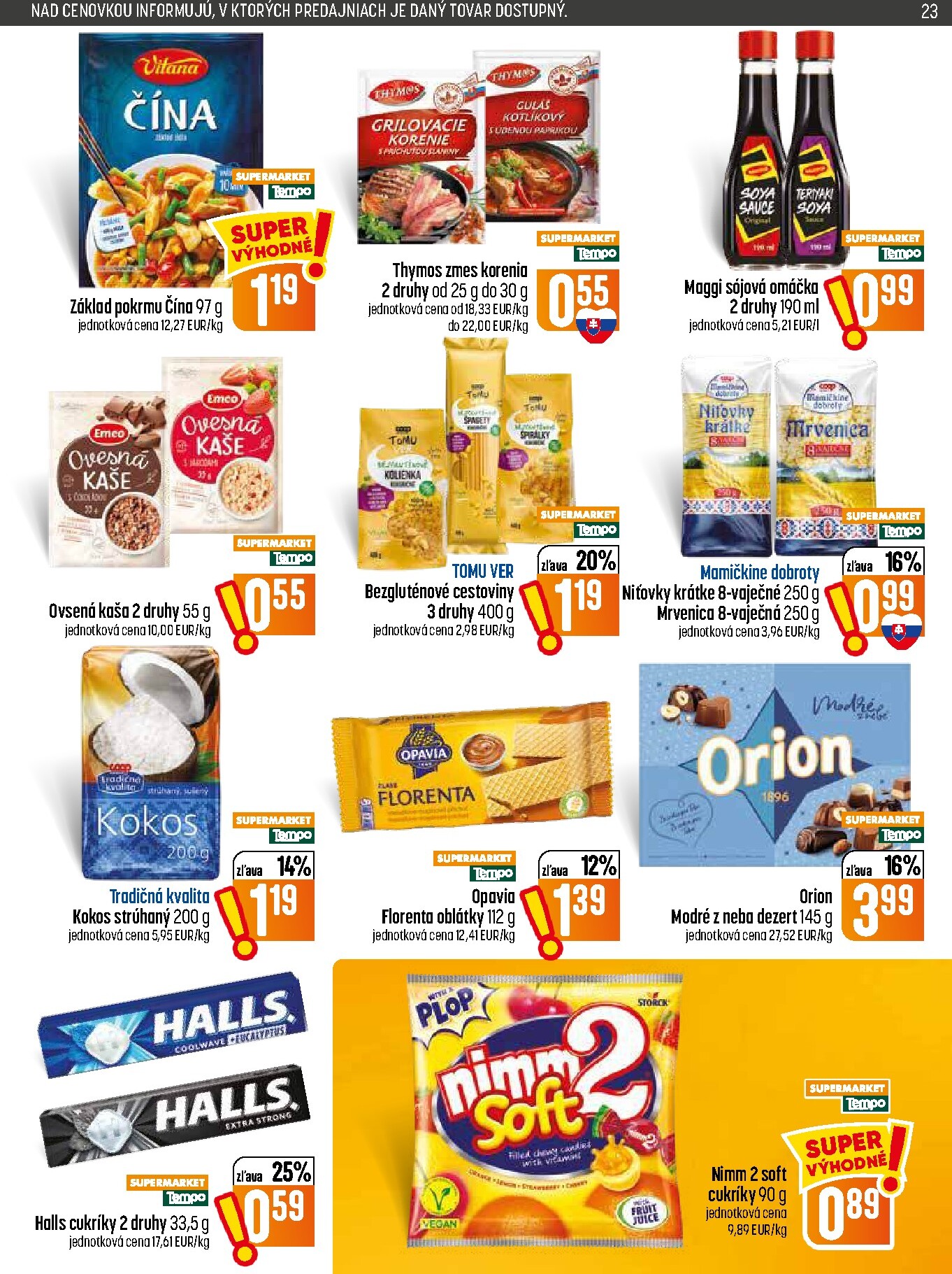 coop-jednota - Nový COOP Jednota leták od štvrtka, 03.09.2026 do stredy, 09.09.2026 - page: 23