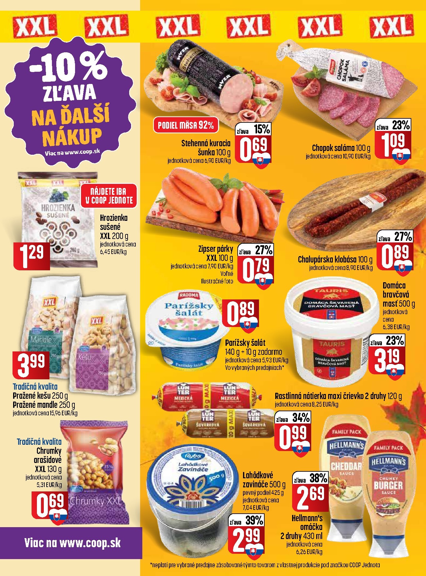 coop-jednota - Nový COOP Jednota - Špecial XXL - Supermarket a Tempo leták od štvrtka, 03.09.2026 do stredy, 23.09.2026 - page: 3