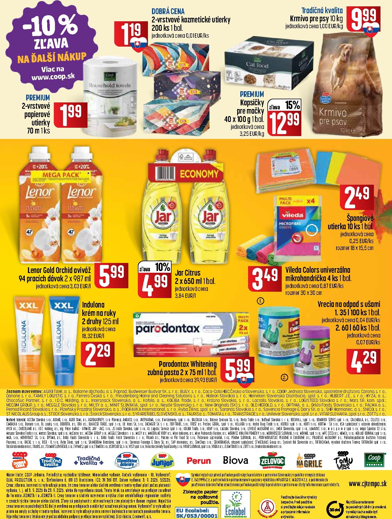 coop-jednota - Nový COOP Jednota - Špecial XXL - Supermarket a Tempo leták od štvrtka, 03.09.2026 do stredy, 23.09.2026 - page: 7