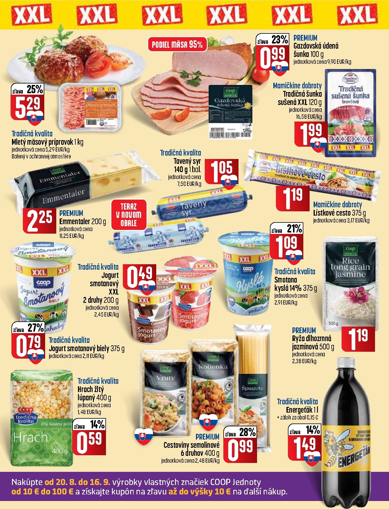 coop-jednota - Nový COOP Jednota - Špecial XXL - Supermarket a Tempo leták od štvrtka, 03.09.2026 do stredy, 23.09.2026 - page: 2