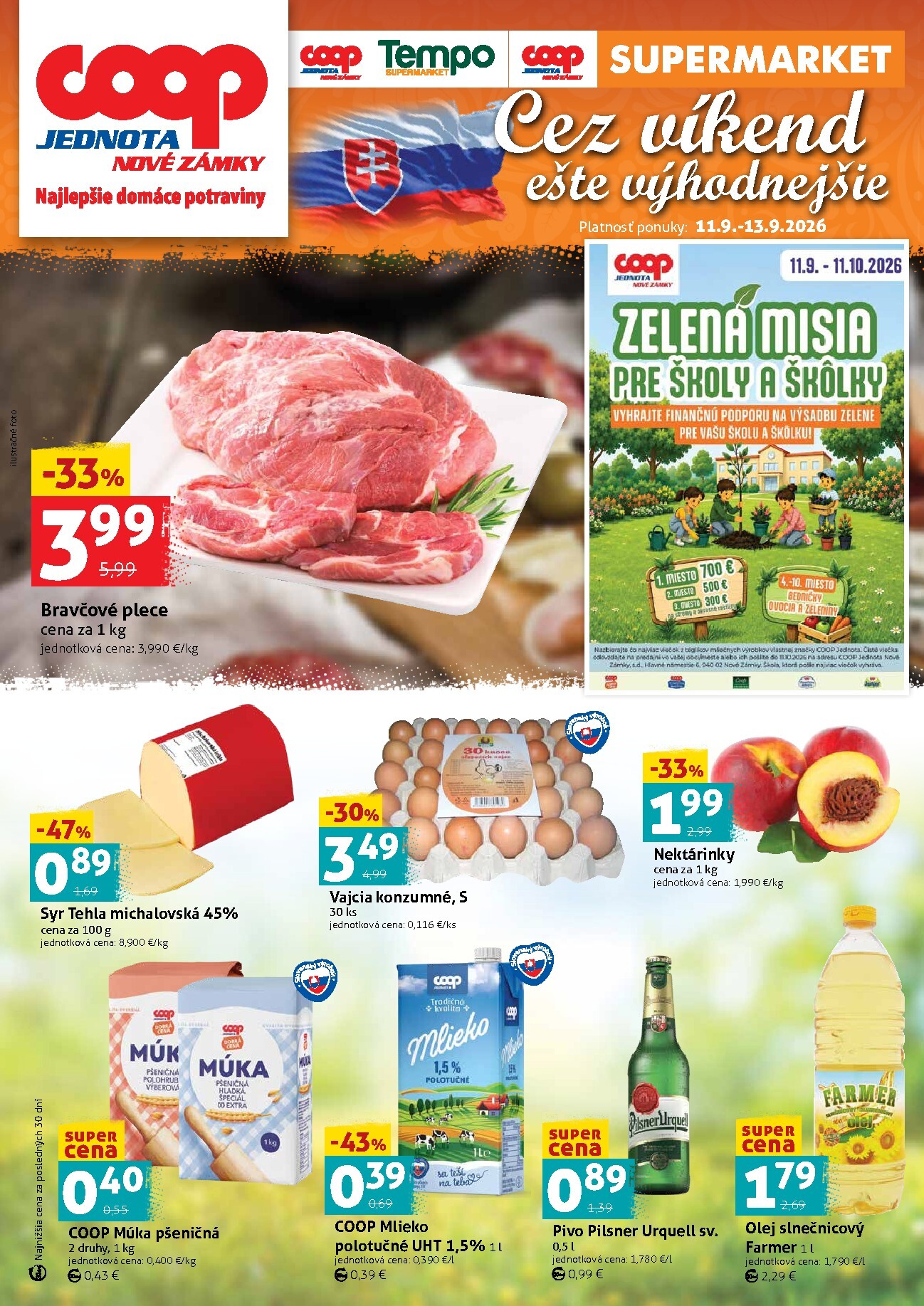 coop-jednota - Nový COOP Jednota - Nové Zámky leták od piatku, 11.09.2026 do nedele, 13.09.2026