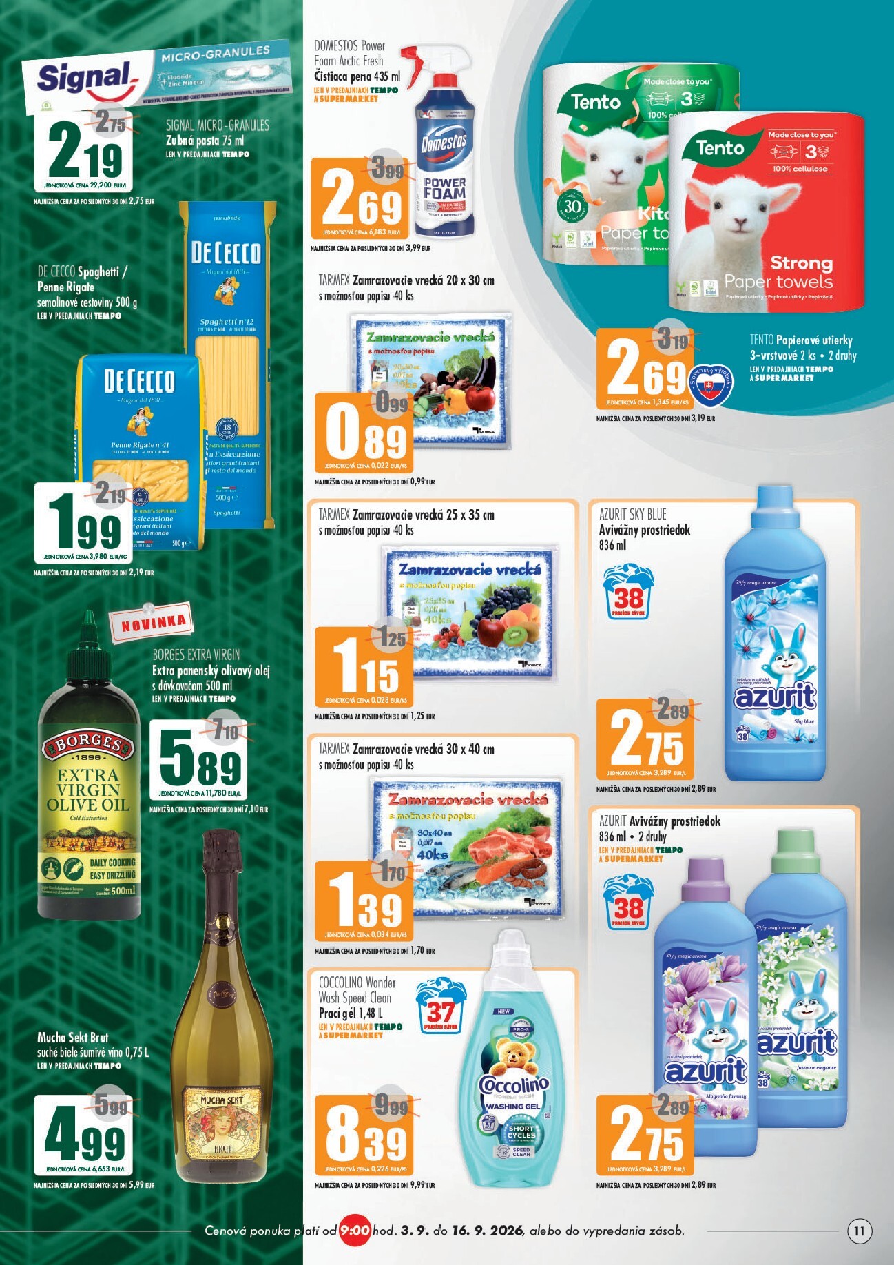 coop-jednota - Aktuálny COOP Jednota - Galanta leták od štvrtka, 03.09.2026 do stredy, 16.09.2026 - page: 11