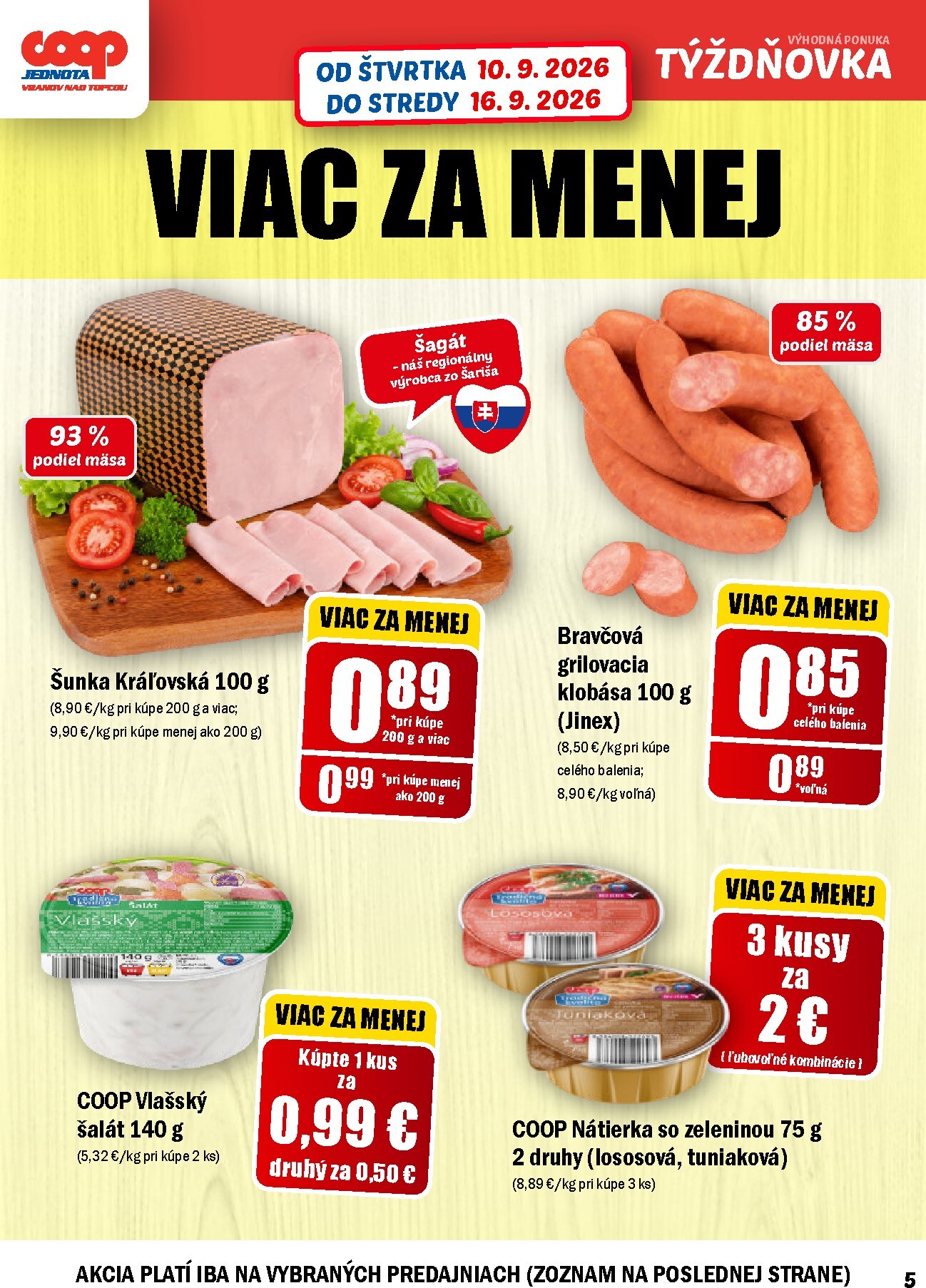 coop-jednota - Aktuálny COOP Jednota leták od štvrtka, 10.09.2026 do stredy, 16.09.2026 - page: 5