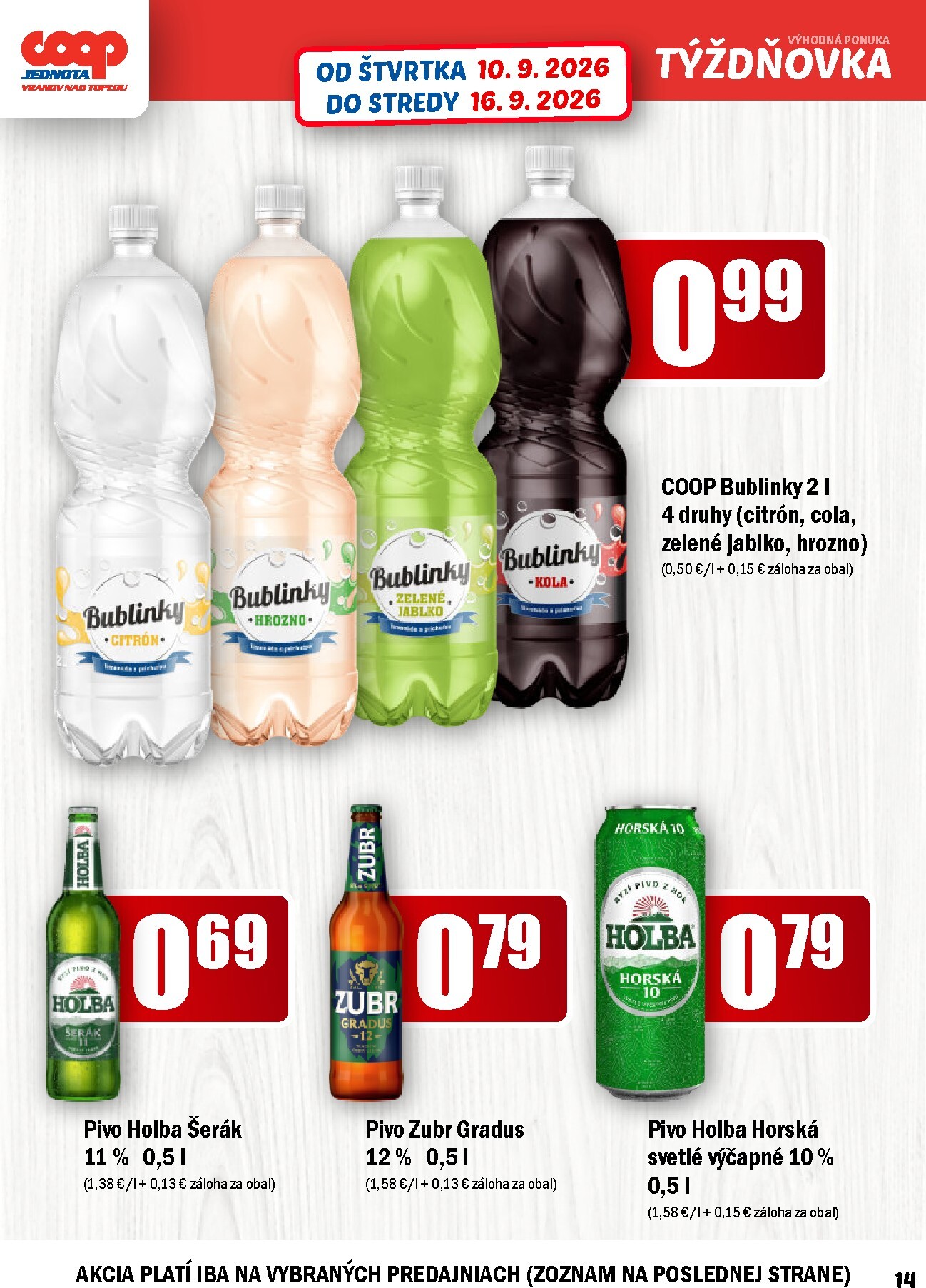 coop-jednota - Aktuálny COOP Jednota leták od štvrtka, 10.09.2026 do stredy, 16.09.2026 - page: 14