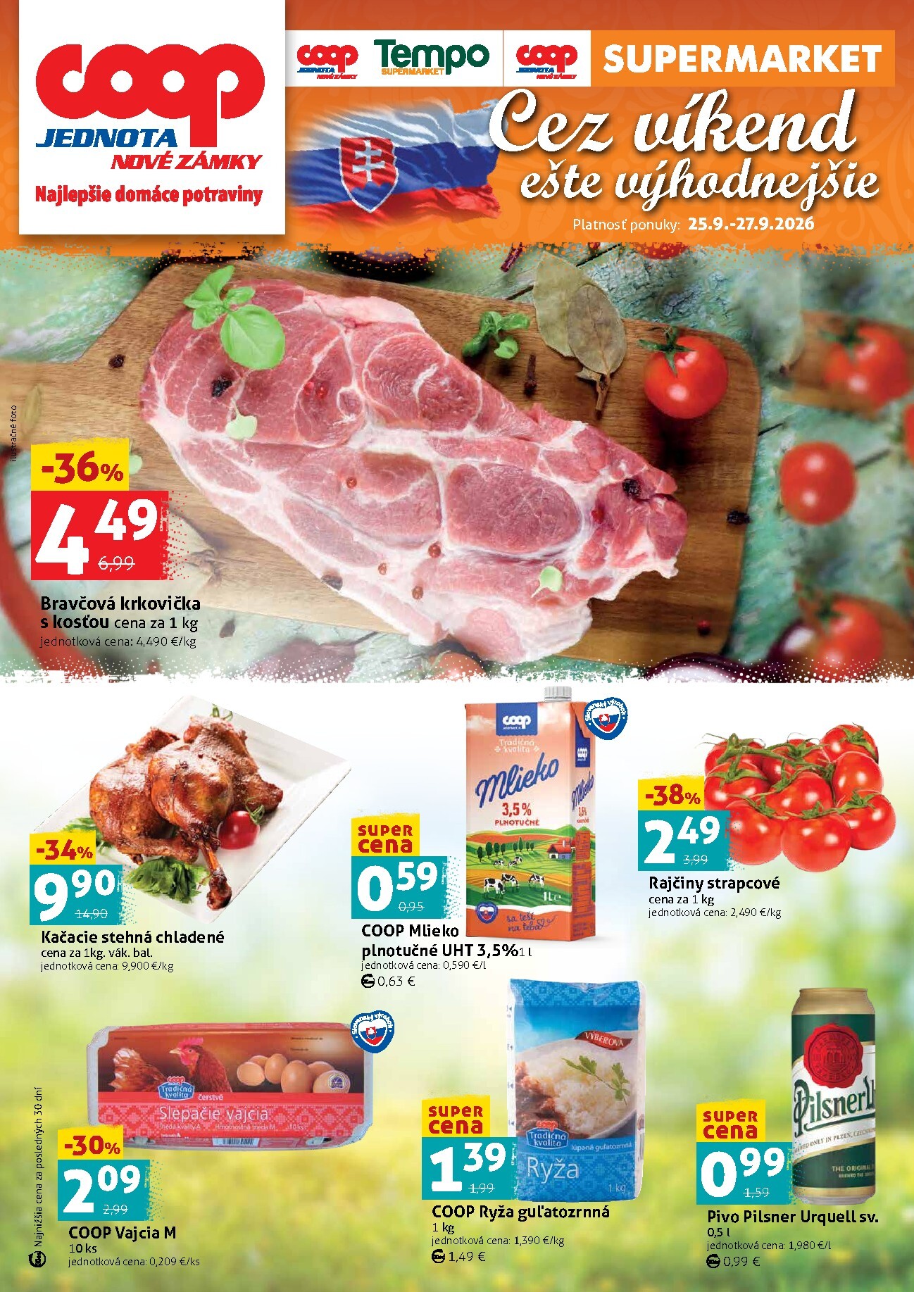 coop-jednota - Nový COOP Jednota - Nové Zámky leták od piatku, 25.09.2026 do nedele, 27.09.2026