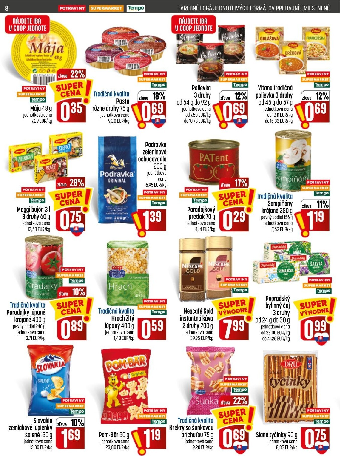 coop-jednota - Aktuálny COOP Jednota leták od štvrtka, 01.10.2026 do stredy, 07.10.2026 - page: 8