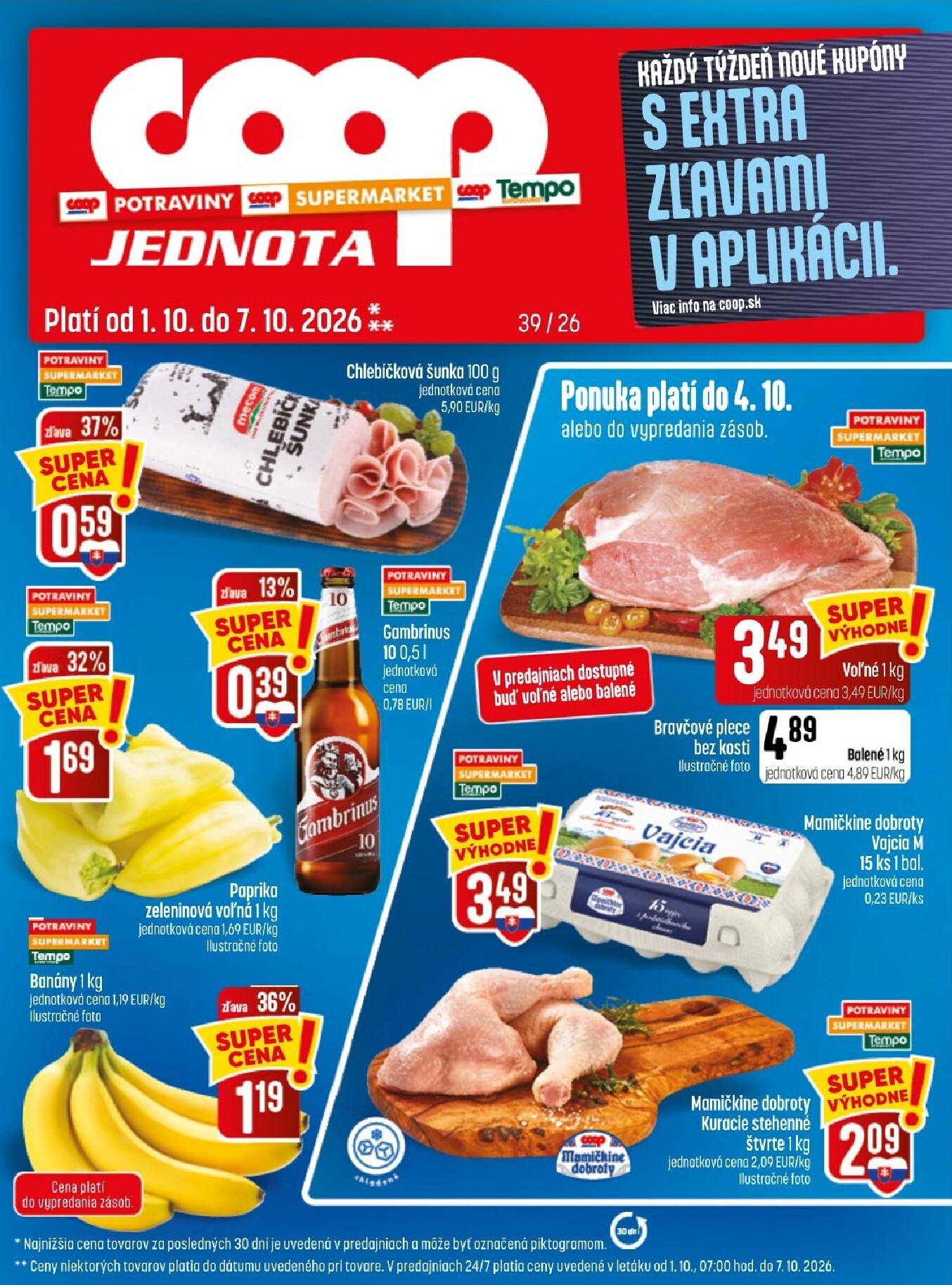 coop-jednota - Aktuálny COOP Jednota leták od štvrtka, 01.10.2026 do stredy, 07.10.2026