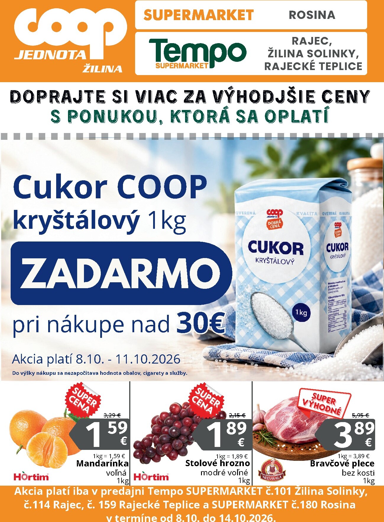 coop-jednota - Aktuálny COOP Jednota - Žilina leták od štvrtka, 08.10.2026 do stredy, 14.10.2026