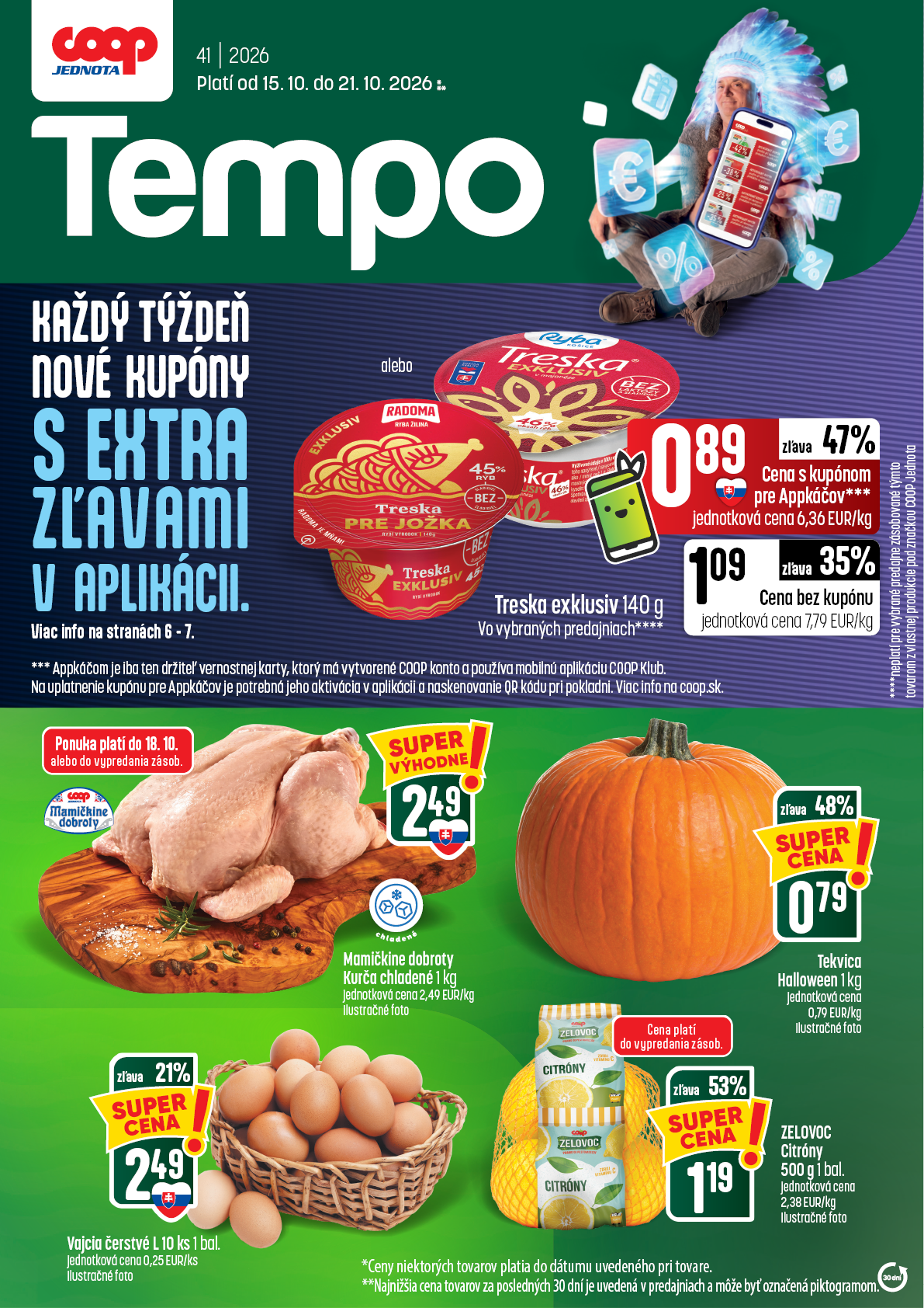 coop-jednota - Nový COOP Jednota - Tempo leták od štvrtka, 15.10.2026 do stredy, 21.10.2026
