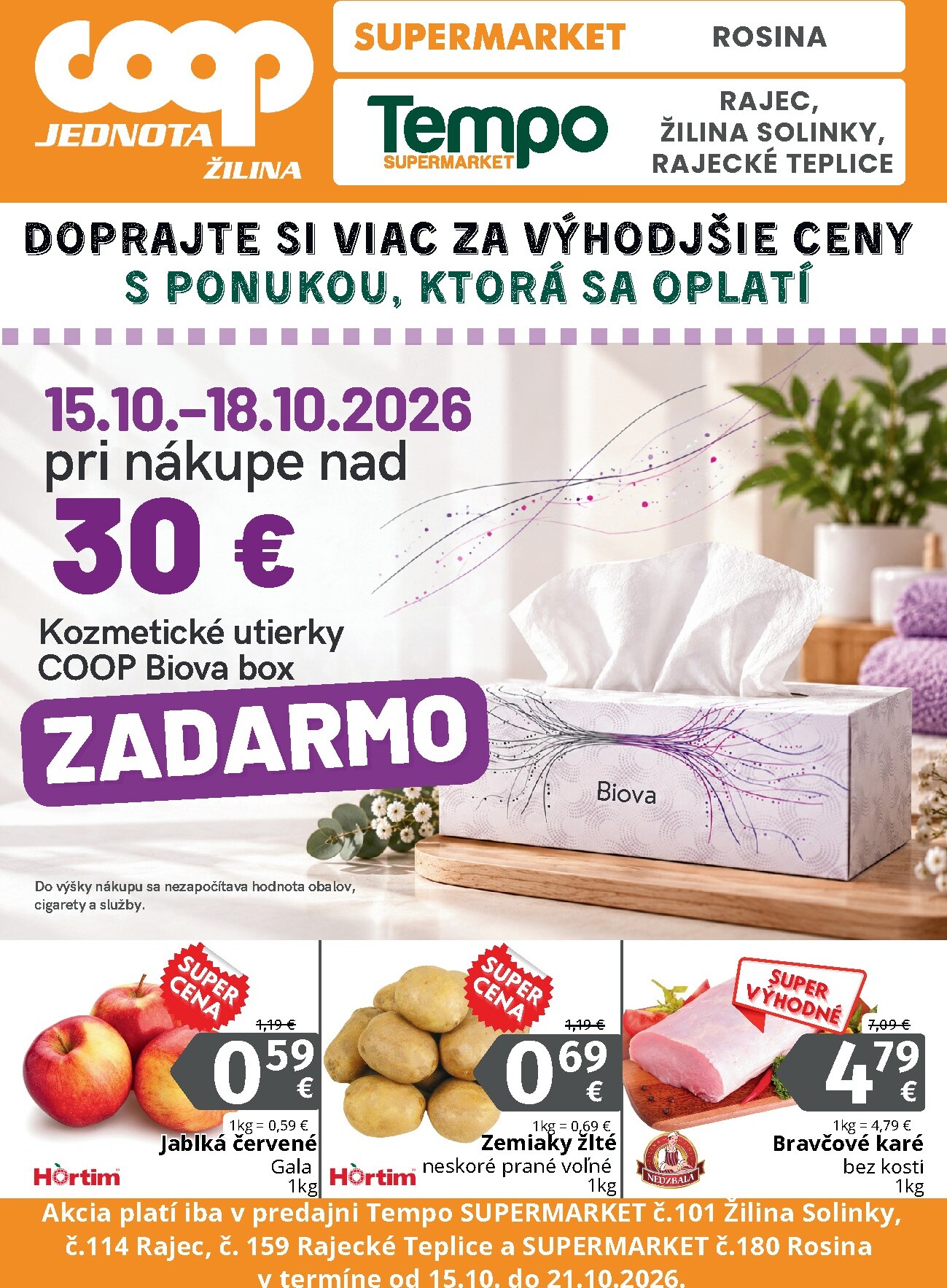 coop-jednota - Aktuálny COOP Jednota - Žilina leták od štvrtka, 15.10.2026 do stredy, 21.10.2026