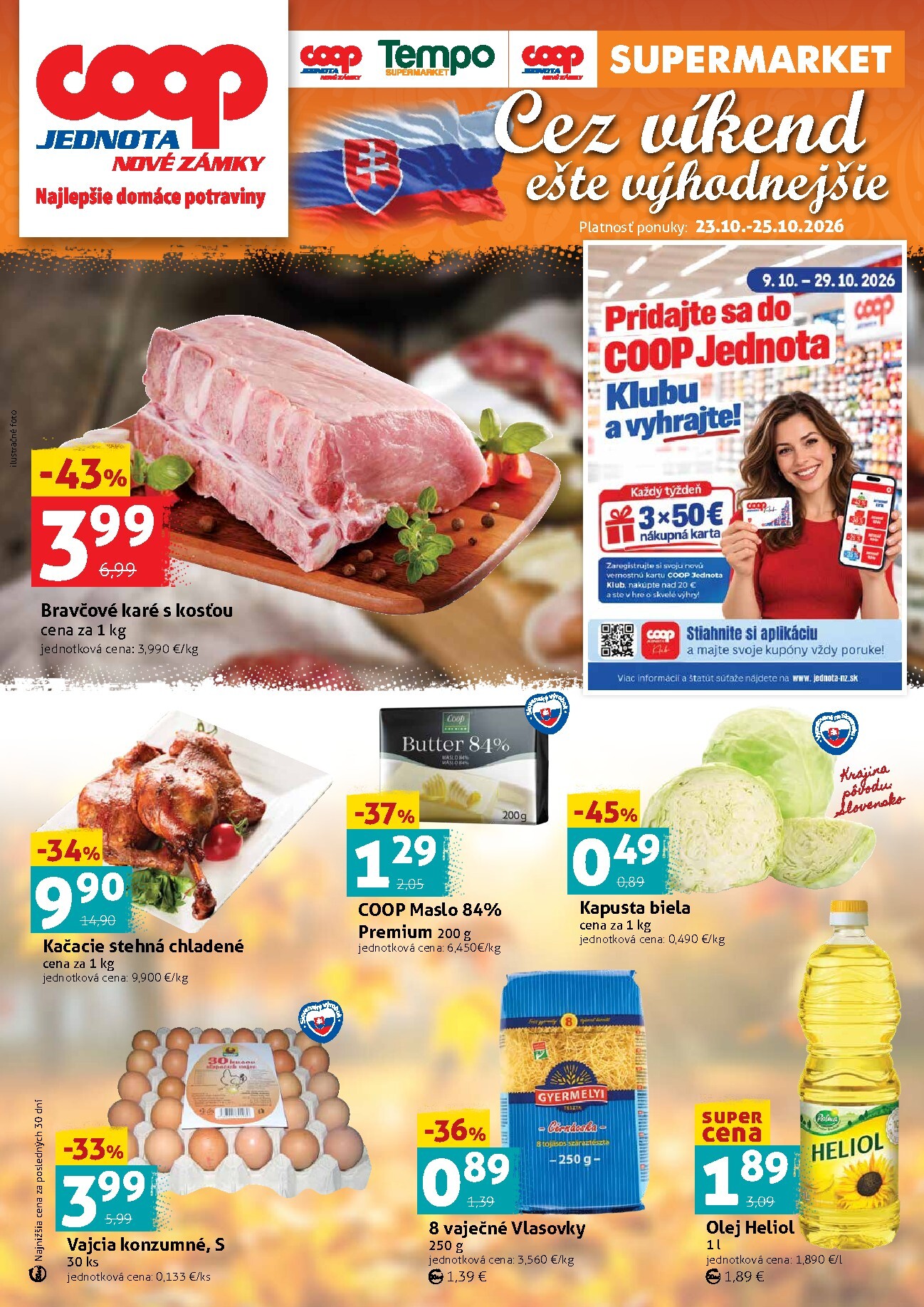 coop-jednota - Nový COOP Jednota - Nové Zámky leták od piatku, 23.10.2026 do nedele, 25.10.2026