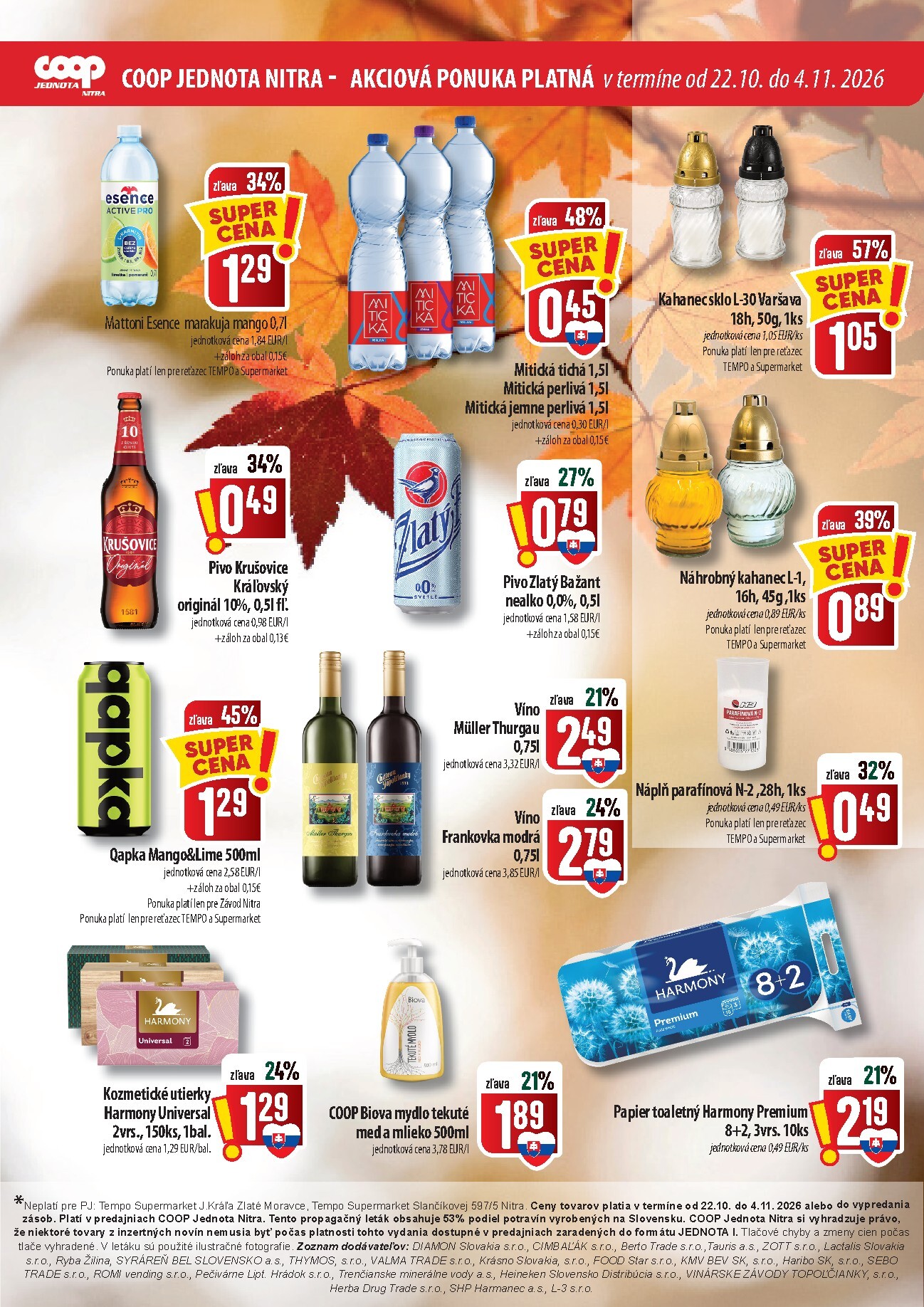 coop-jednota - Nový COOP Jednota - Nitra leták od štvrtka, 22.10.2026 do stredy, 04.11.2026 - page: 3