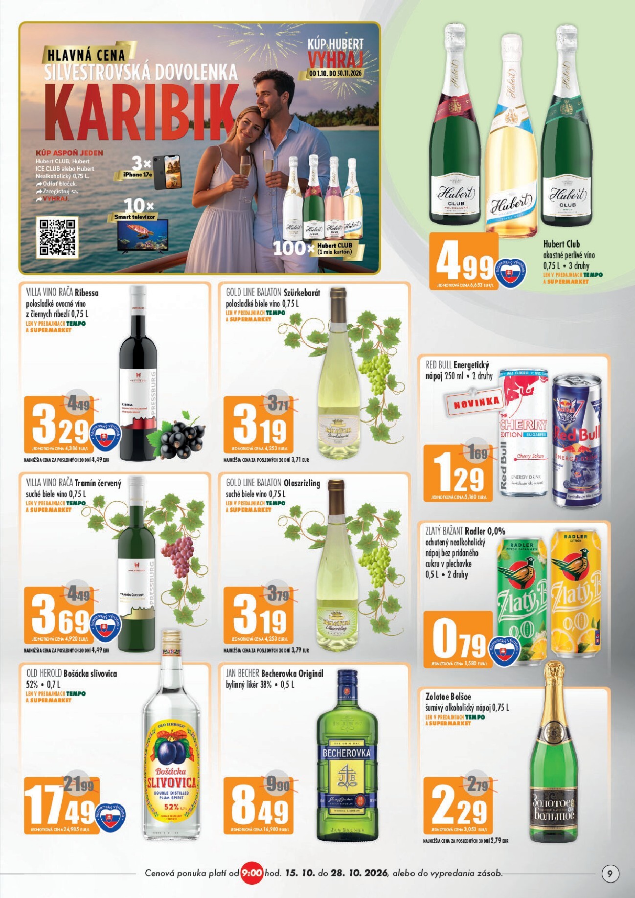 coop-jednota - Aktuálny COOP Jednota - Galanta leták od štvrtka, 15.10.2026 do stredy, 28.10.2026 - page: 9