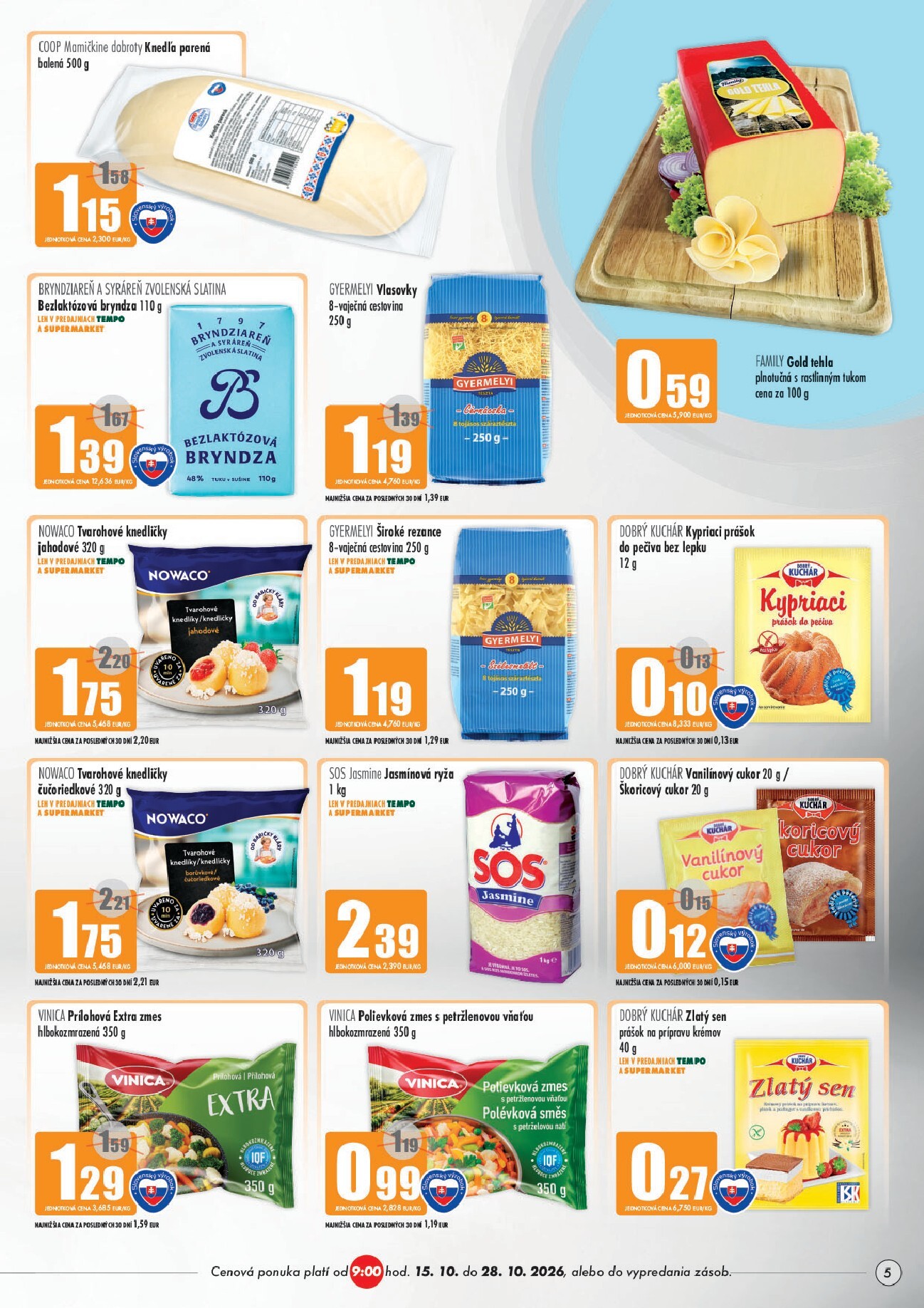 coop-jednota - Aktuálny COOP Jednota - Galanta leták od štvrtka, 15.10.2026 do stredy, 28.10.2026 - page: 5