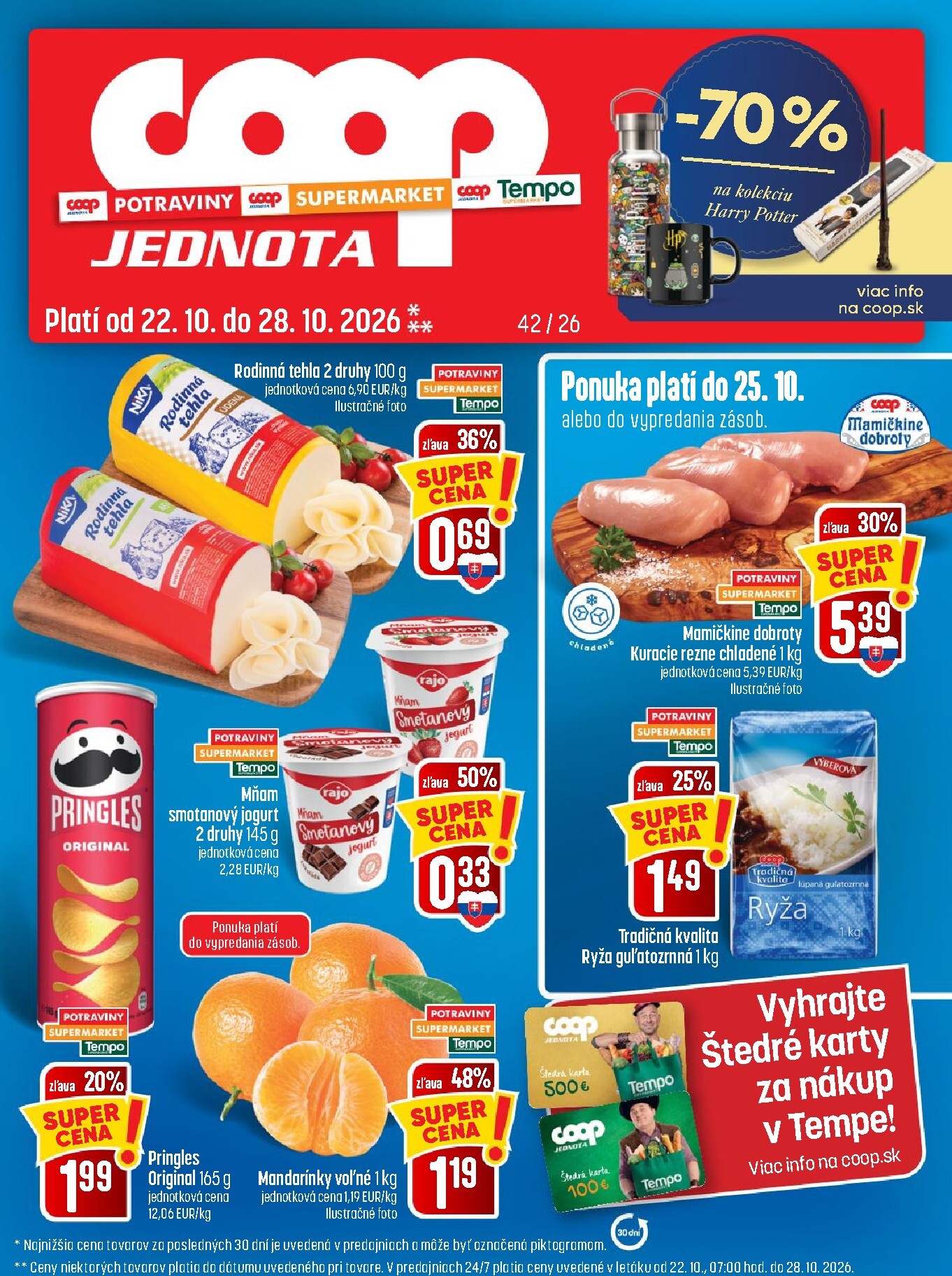 coop-jednota - Nový COOP Jednota leták od štvrtka, 22.10.2026 do stredy, 28.10.2026