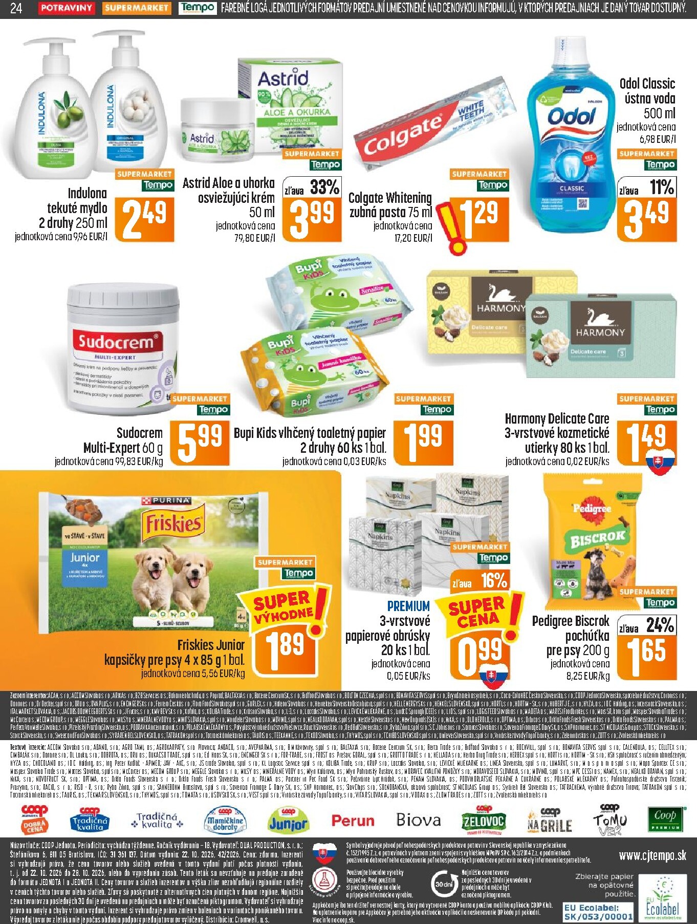 coop-jednota - Nový COOP Jednota leták od štvrtka, 22.10.2026 do stredy, 28.10.2026 - page: 24