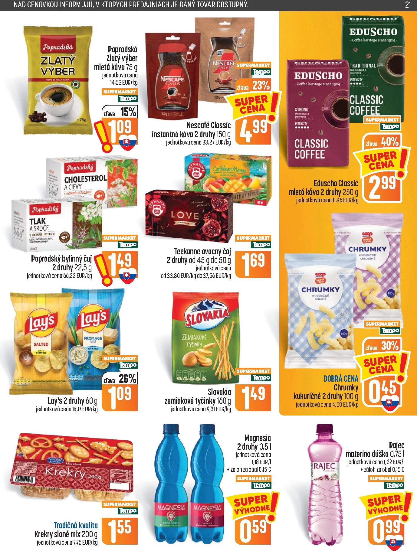coop-jednota - Nový COOP Jednota leták od štvrtka, 22.10.2026 do stredy, 28.10.2026 - page: 21