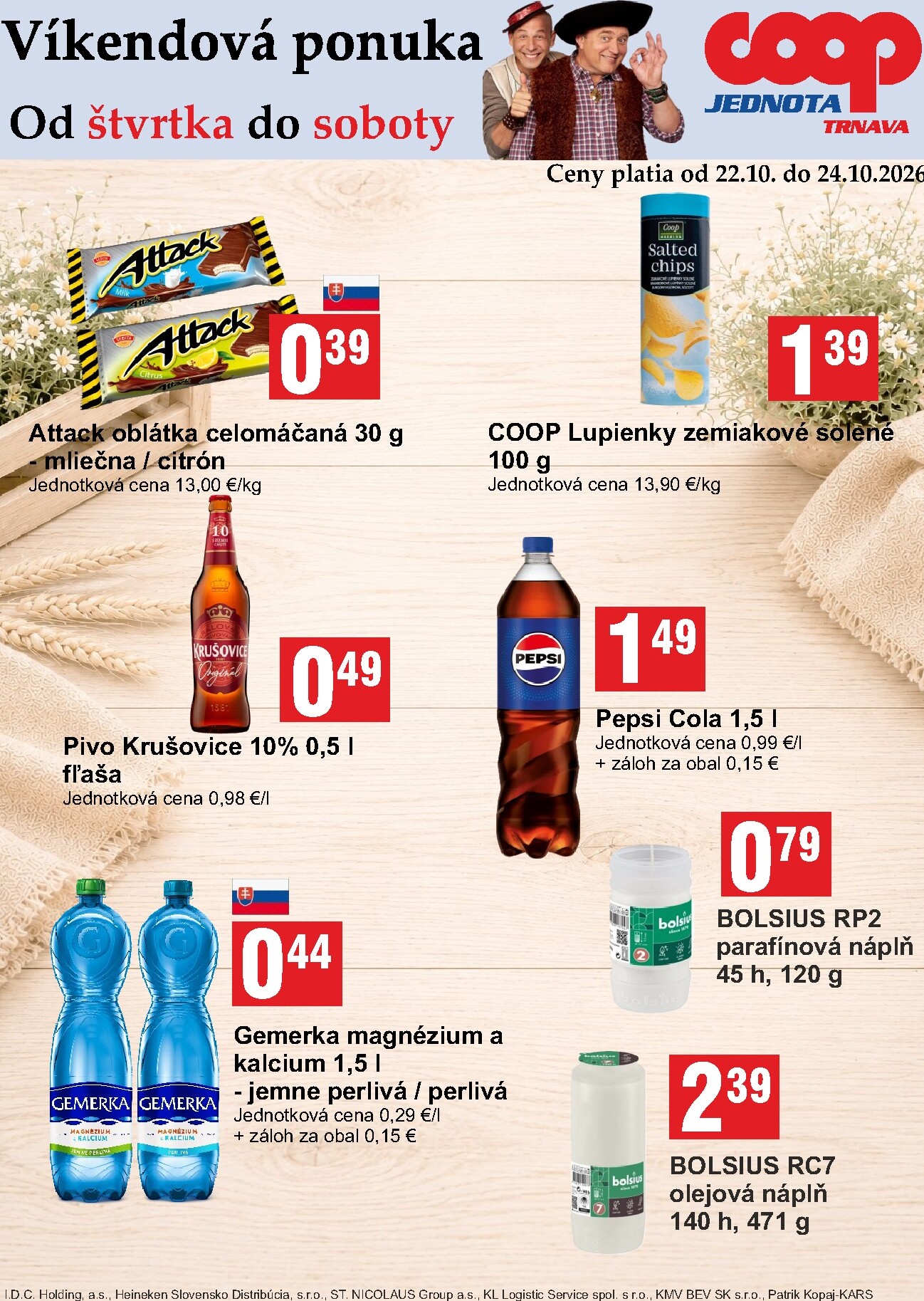 coop-jednota - Aktuálny COOP Jednota - Víkendová ponuka leták od štvrtka, 22.10.2026 do soboty, 24.10.2026 - page: 2
