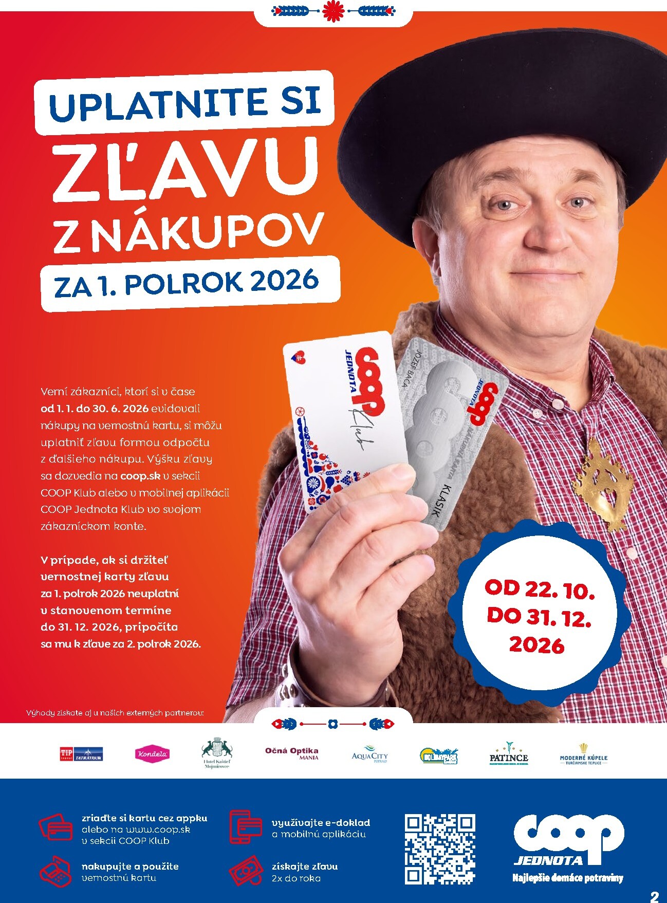 coop-jednota - Aktuálny COOP Jednota - Vranov nad Topľou leták od štvrtka, 22.10.2026 do stredy, 28.10.2026 - page: 2