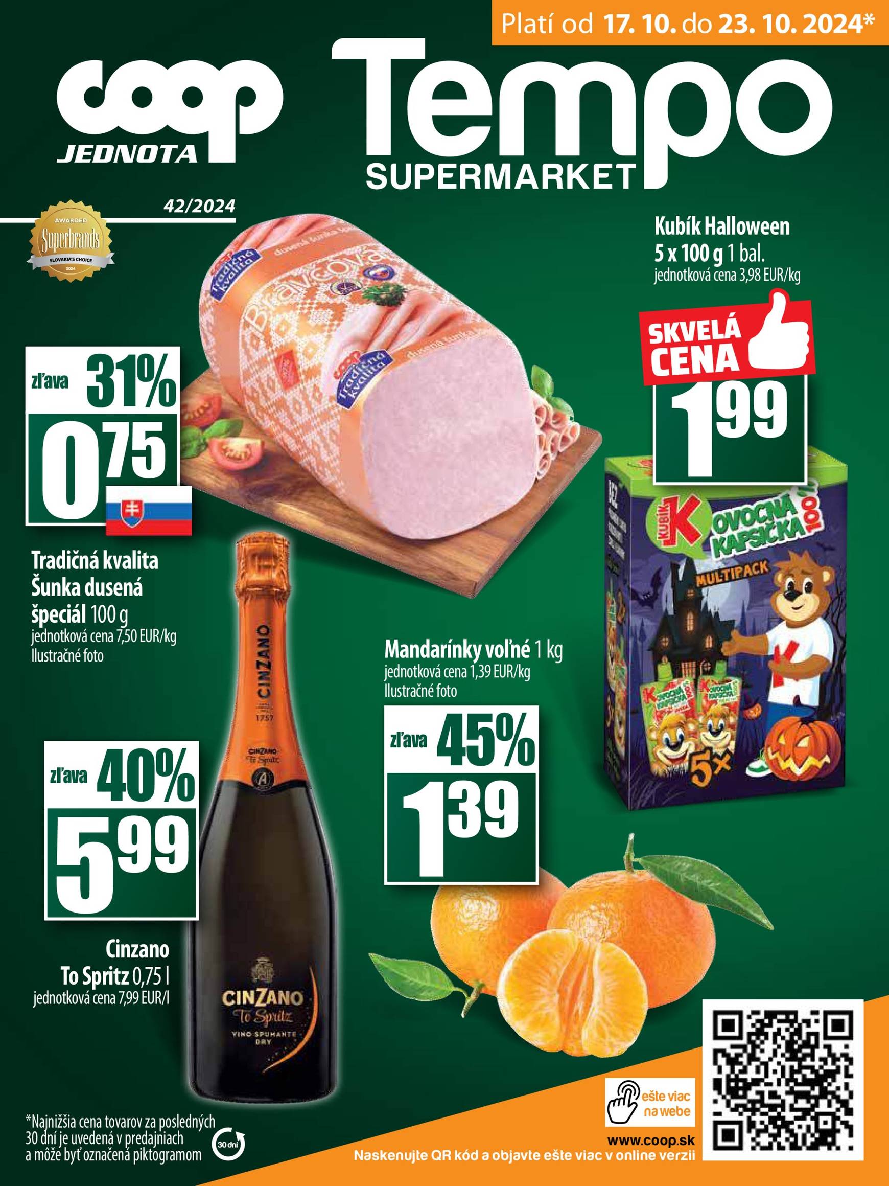 coop-jednota - COOP Jednota - Tempo leták platný od 17.10. - 23.10. - page: 16