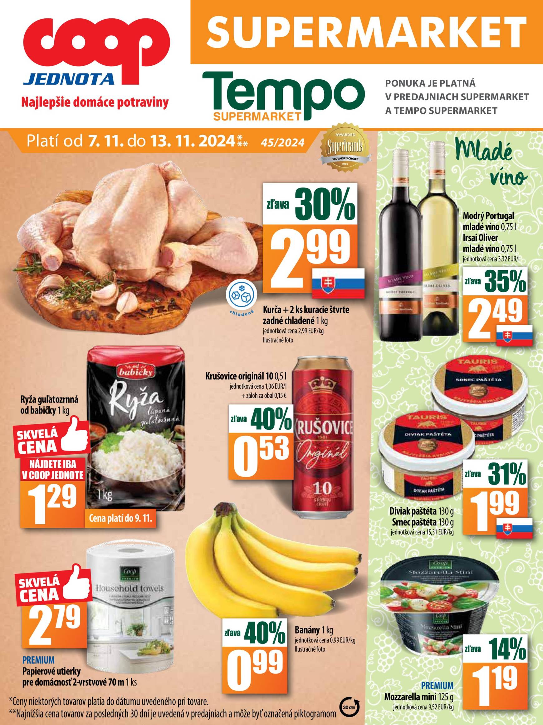 coop-jednota - COOP Jednota - Tempo leták platný od 07.11. - 13.11.