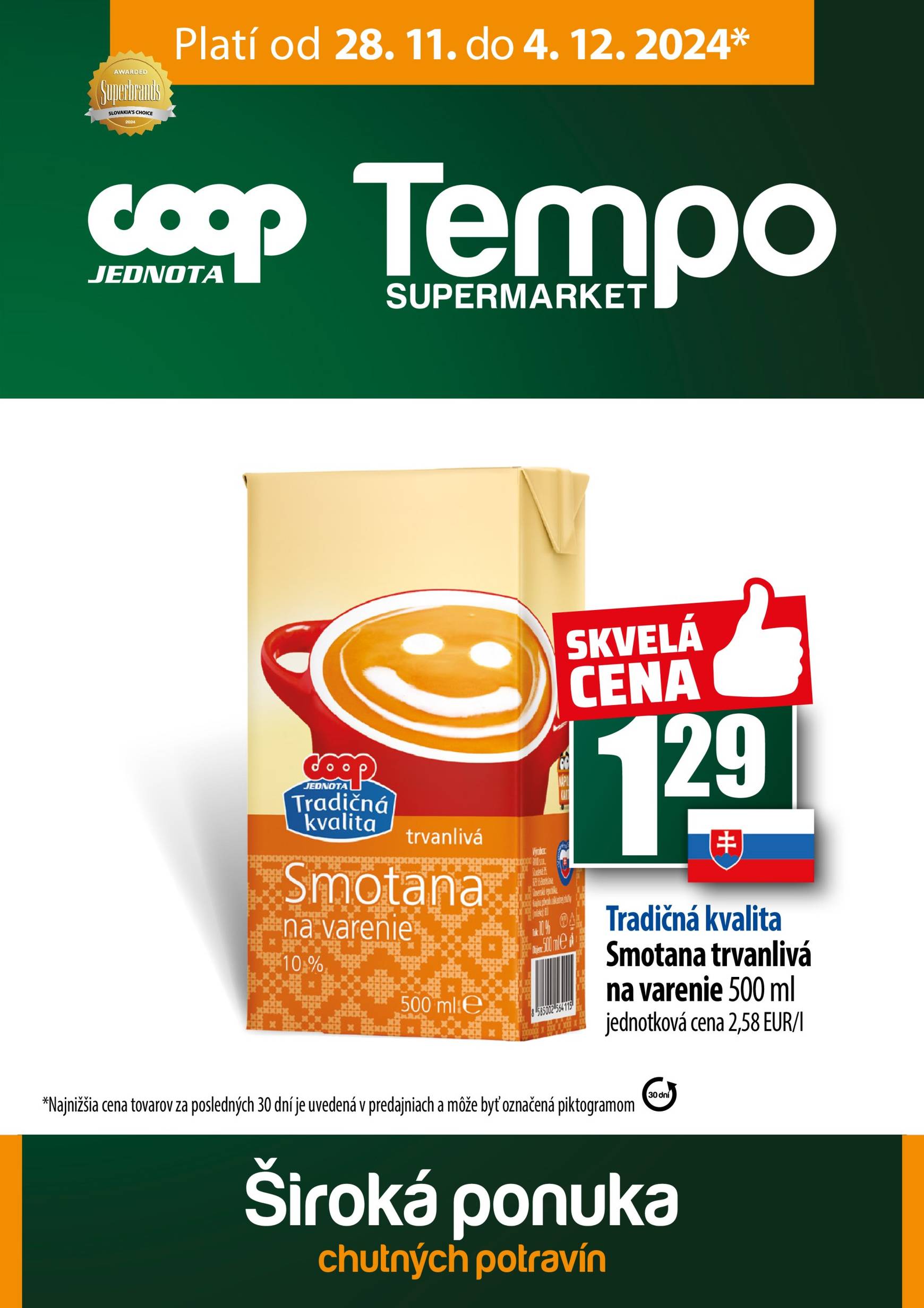 coop-jednota - COOP Jednota - Tempo leták platný od 28.11. - 04.12.