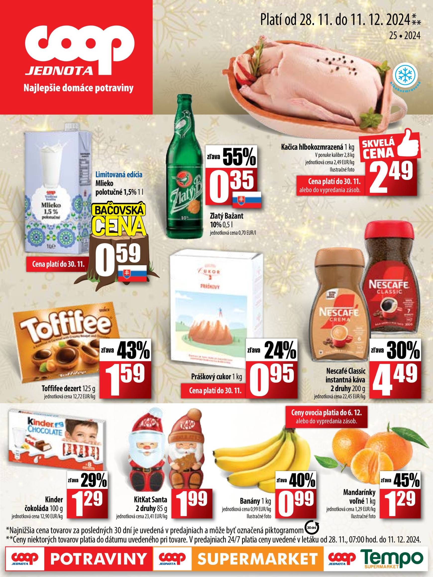 coop-jednota - COOP Jednota leták platný od 28.11. - 11.12.