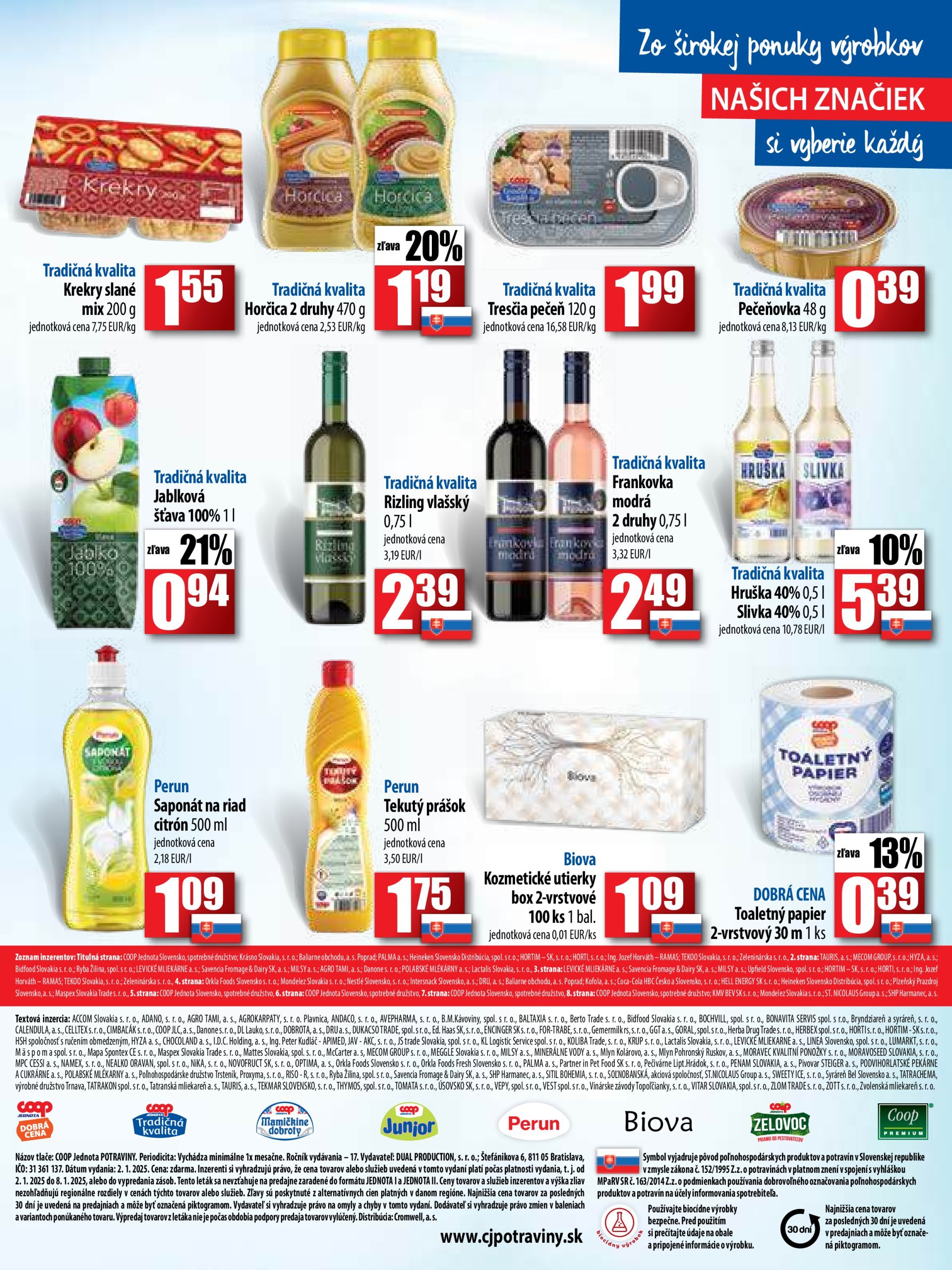 coop-jednota - COOP Jednota - Tempo leták platný od 02.01. - 08.01. - page: 7