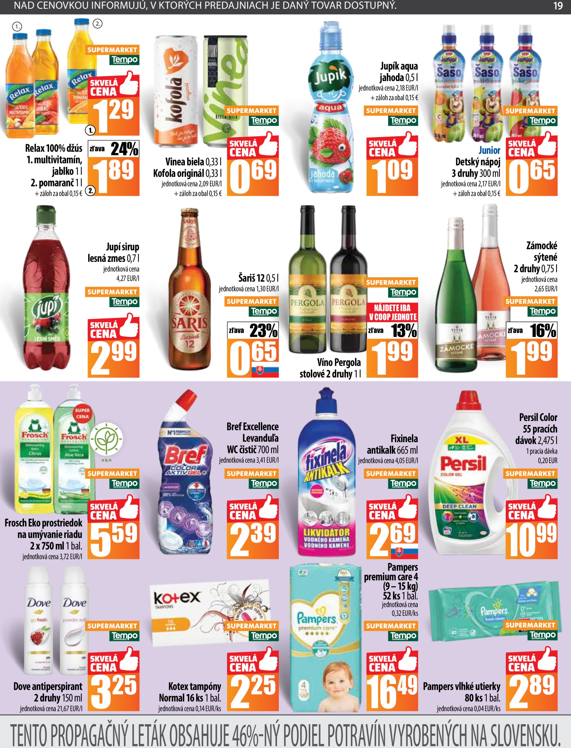 coop-jednota - COOP Jednota - Tempo leták platný od 09.01. - 15.01. - page: 19