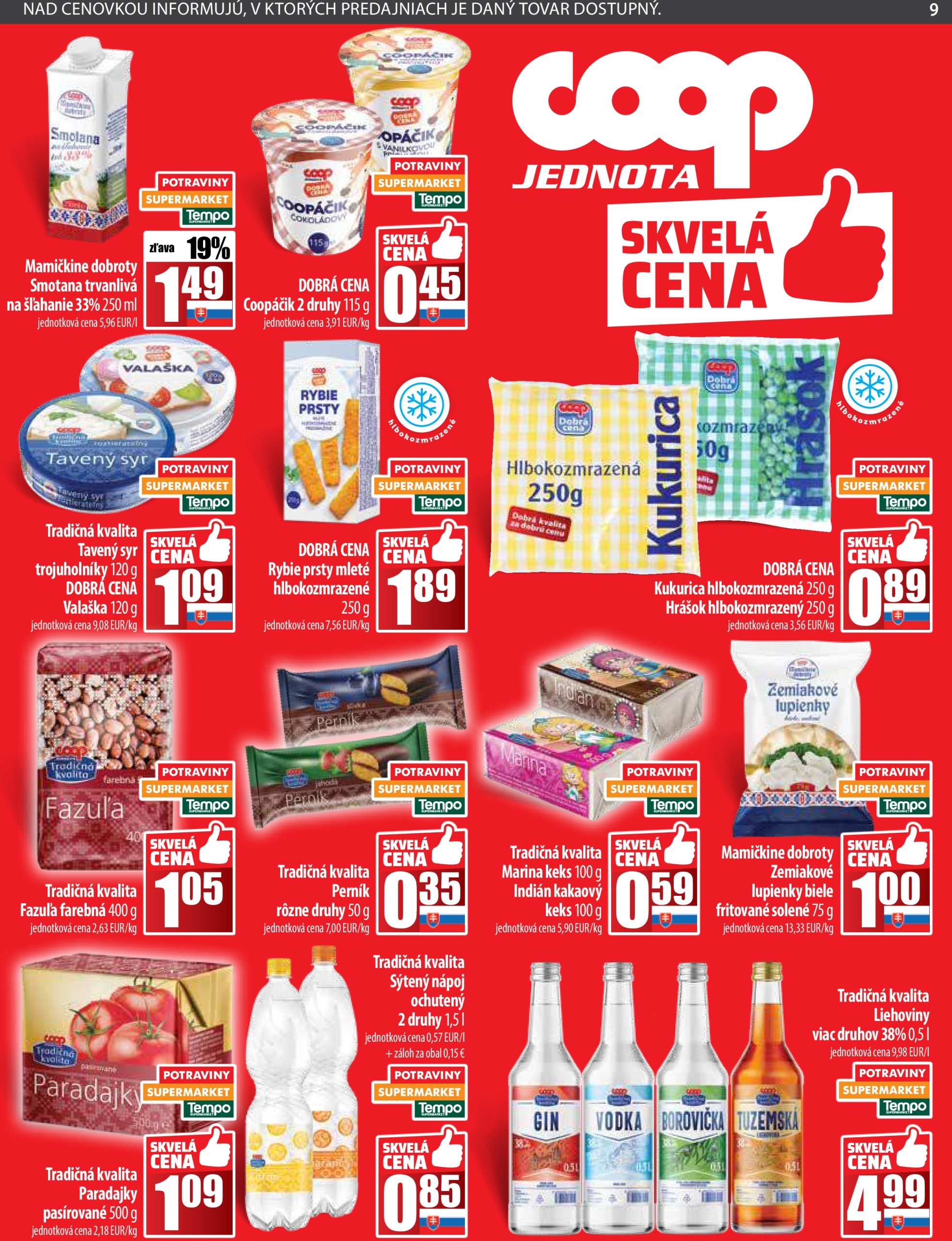 coop-jednota - COOP Jednota - Tempo leták platný od 09.01. - 15.01. - page: 9