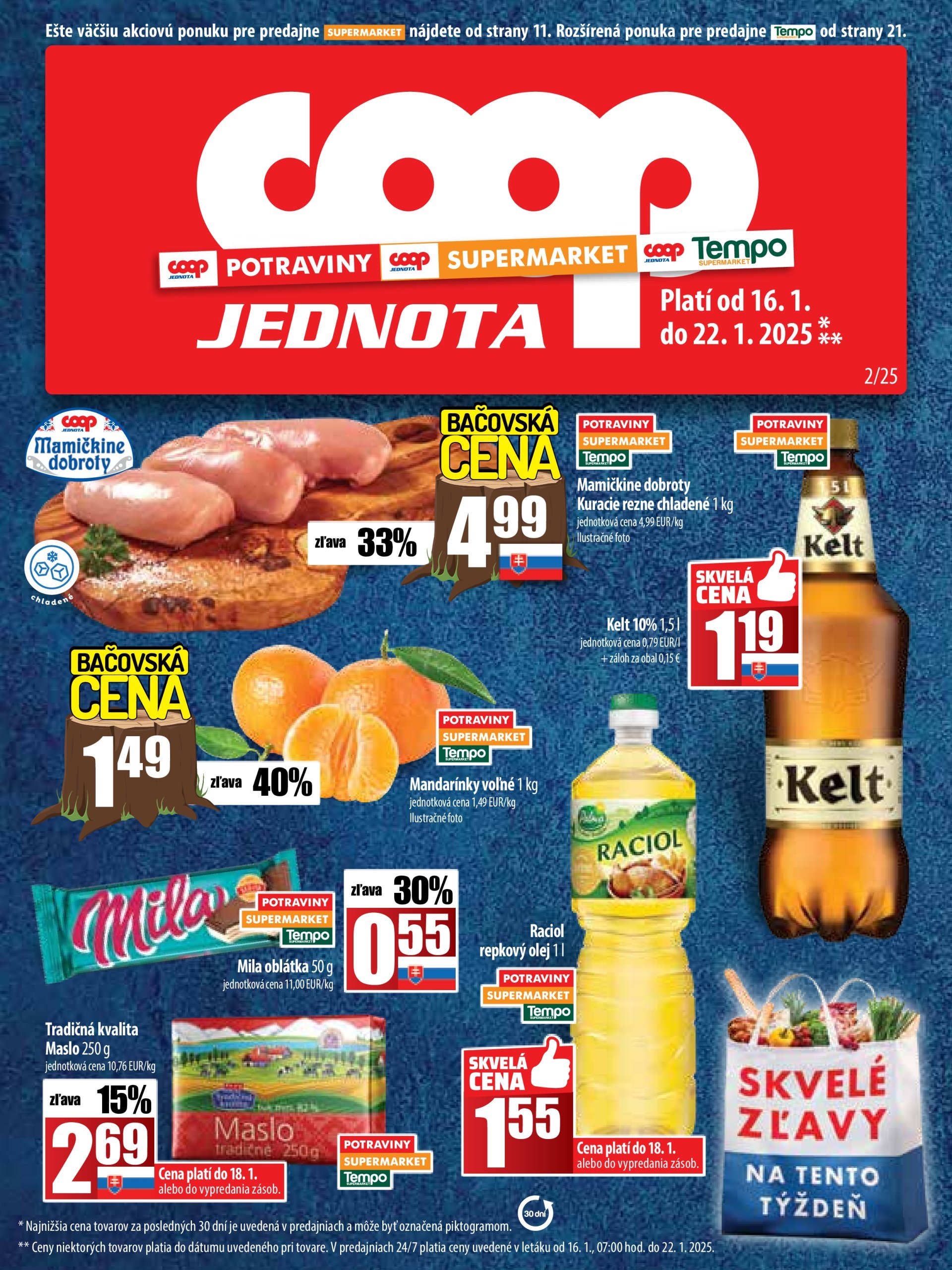 coop-jednota - COOP Jednota - Tempo leták platný od 16.01. - 22.01. - page: 1