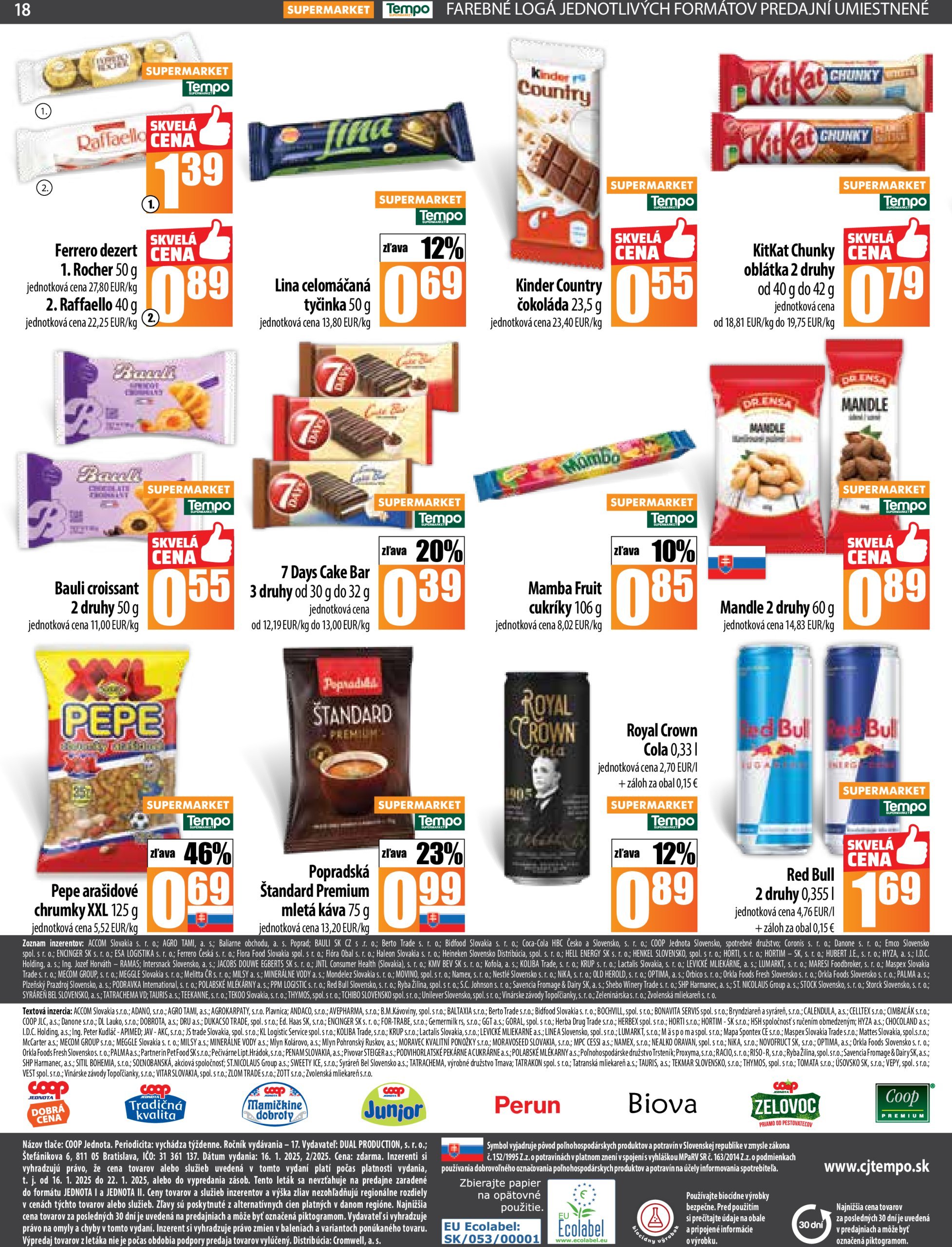 coop-jednota - COOP Jednota - Tempo leták platný od 16.01. - 22.01. - page: 18