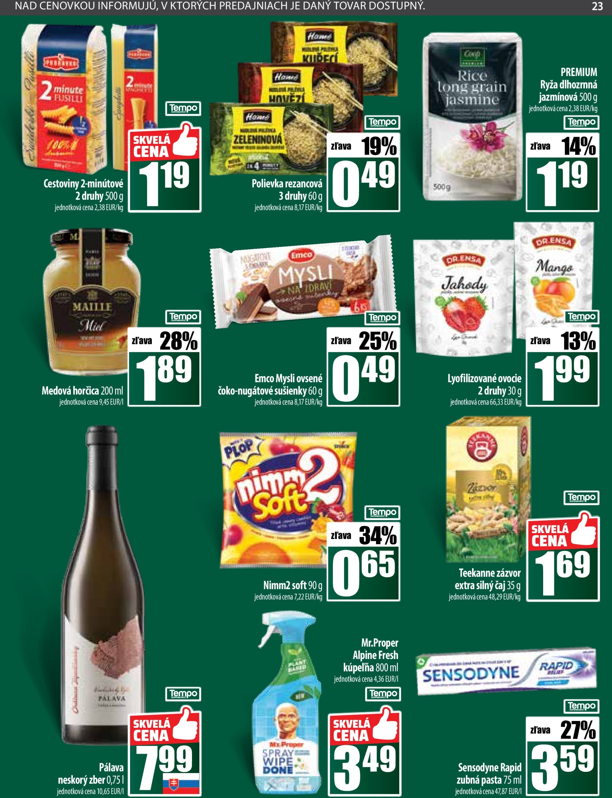 coop-jednota - COOP Jednota - Tempo leták platný od 16.01. - 22.01. - page: 23