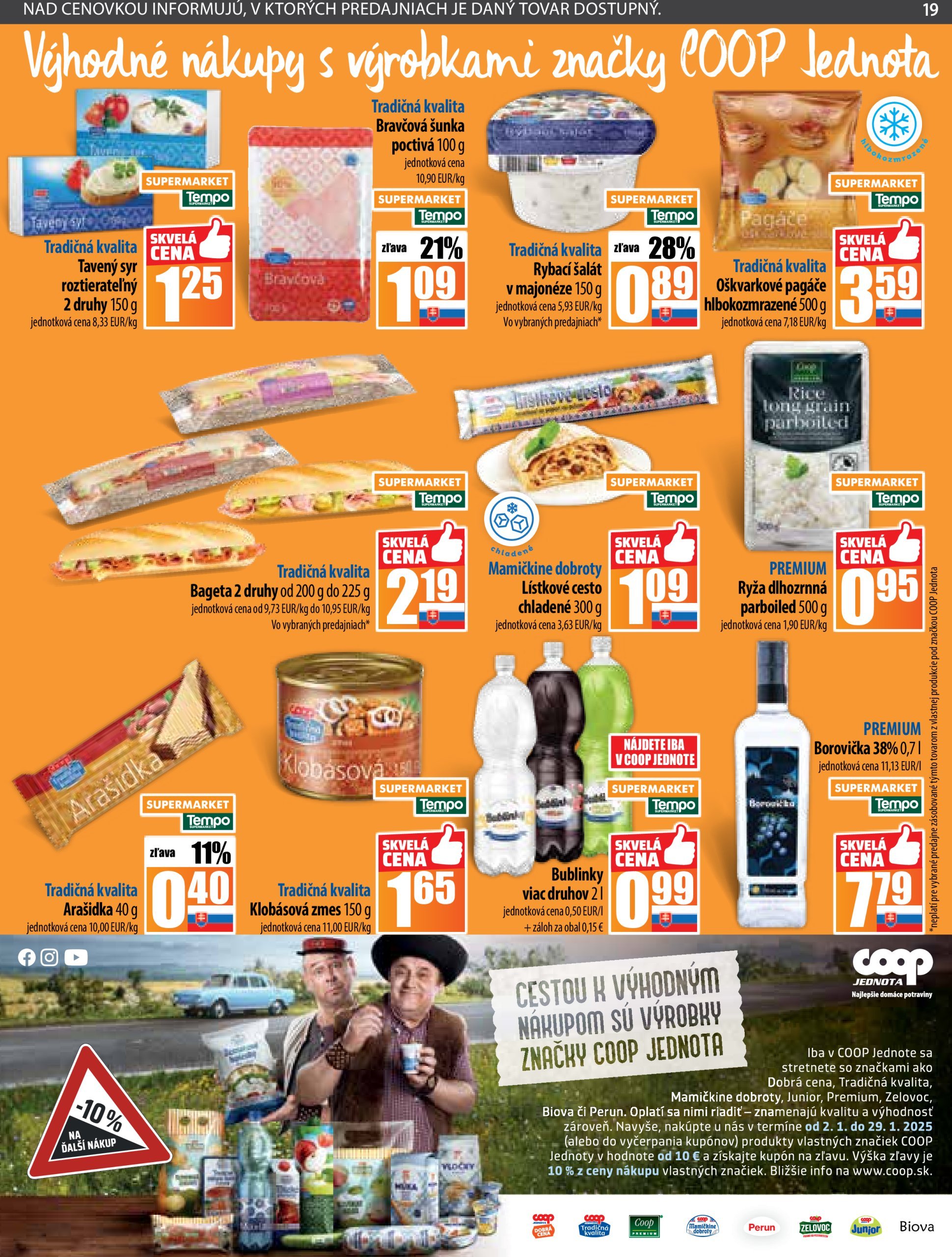 coop-jednota - COOP Jednota - Tempo leták platný od 16.01. - 22.01. - page: 19