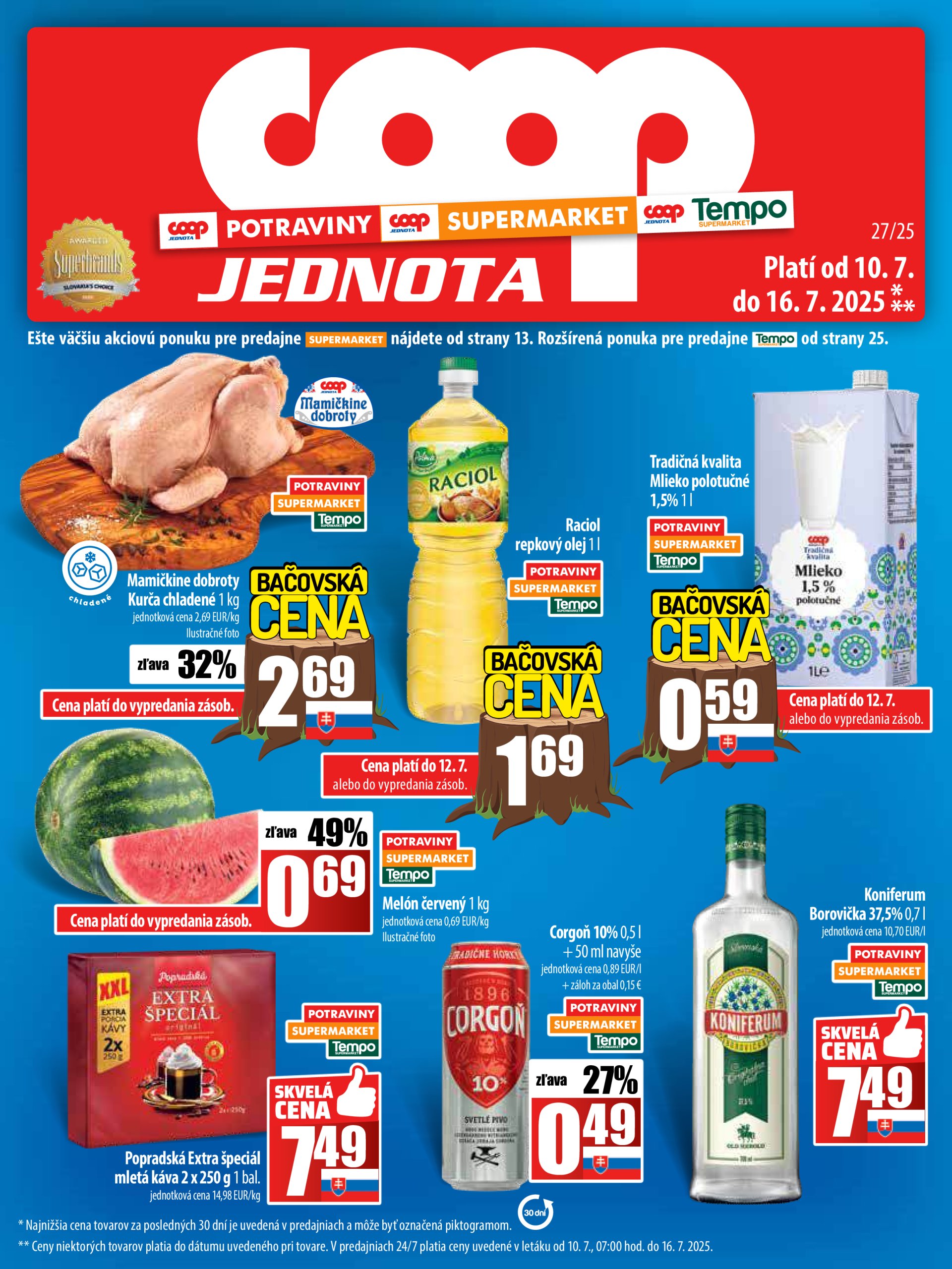 coop-jednota - Leták COOP Jednota platný od 10.07. do 16.07.