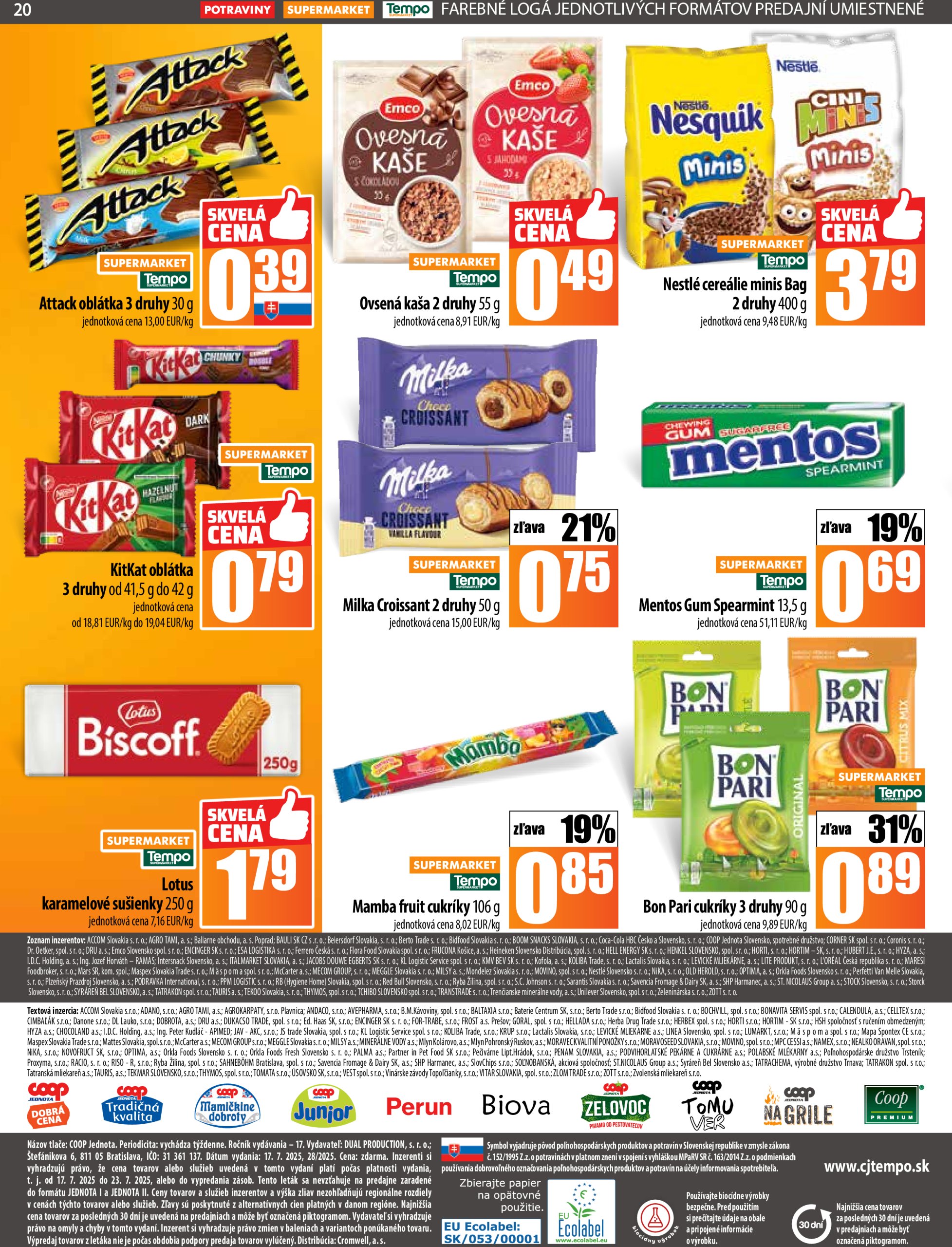 coop-jednota - Leták COOP Jednota platný od 17.07. do 23.07. - page: 20