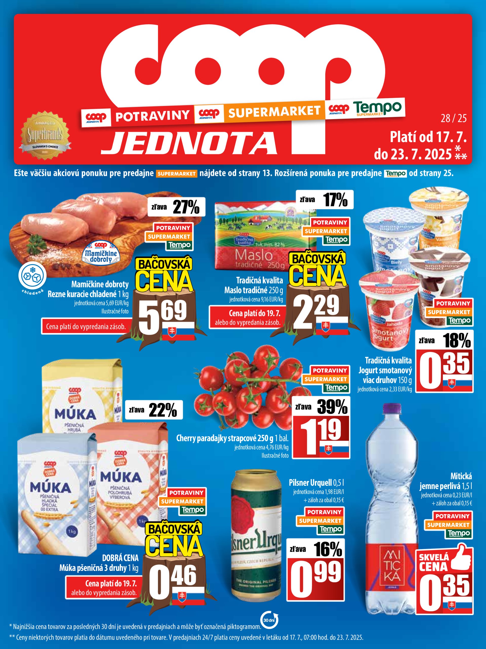 coop-jednota - Leták COOP Jednota platný od 17.07. do 23.07. - page: 1