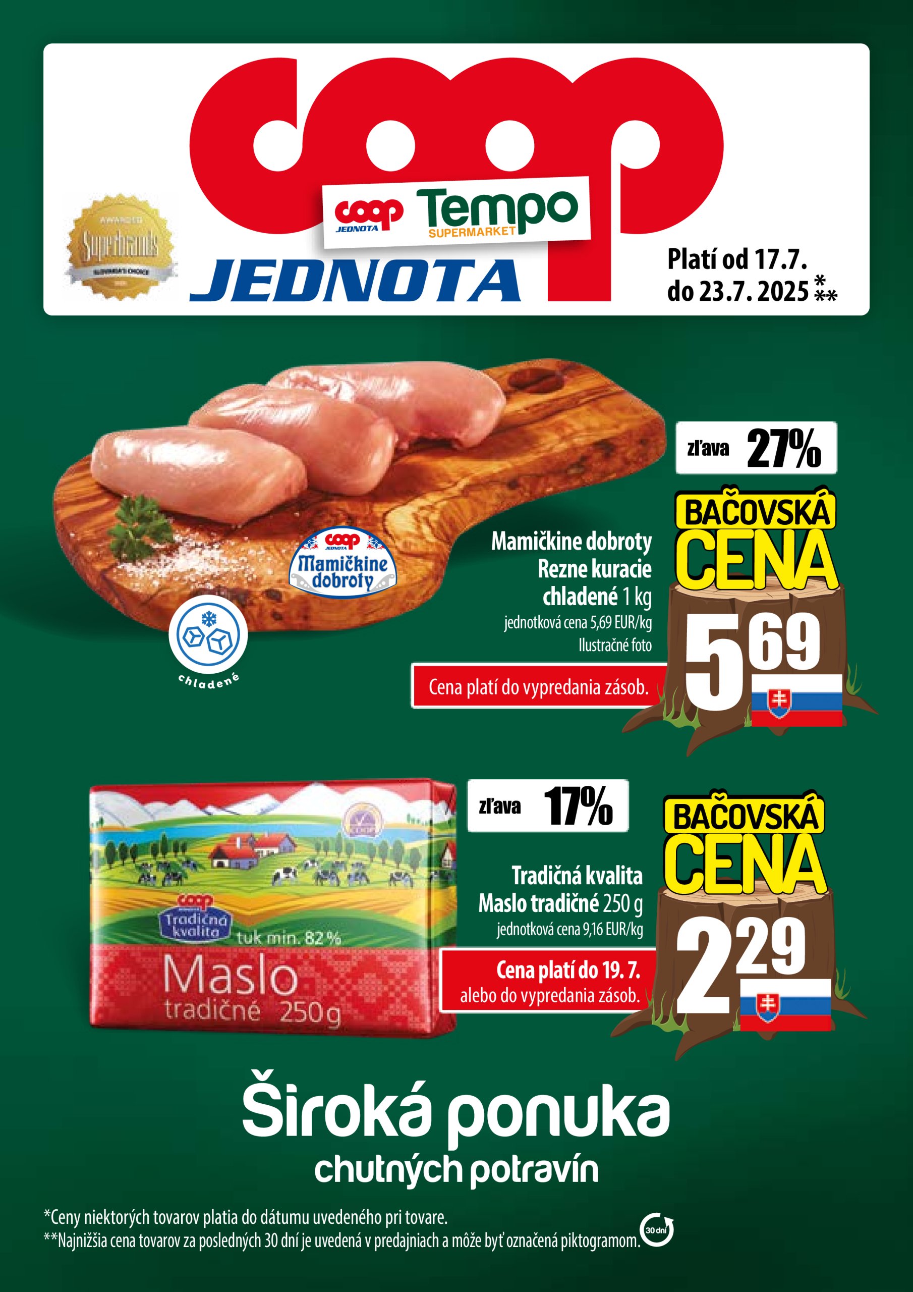 coop-jednota - Leták COOP Jednota - Tempo platný od 17.07. do 23.07.