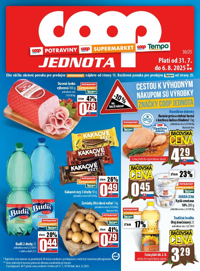 coop-jednota - Leták COOP Jednota platný od 31.07. do 06.08.
