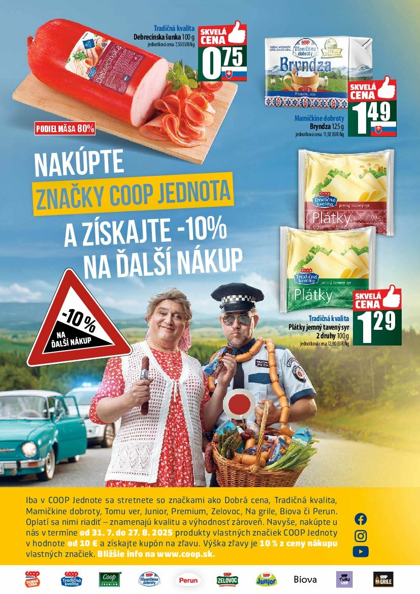coop-jednota - Leták COOP Jednota - Tempo platný od 31.07. do 06.08. - page: 2 coop-jednota - Leták COOP Jednota - Tempo platný od 31.07. do 06.08. - page: 2