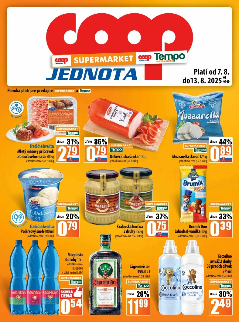 coop-jednota - Leták COOP Jednota platný od 07.08. do 13.08. - page: 13