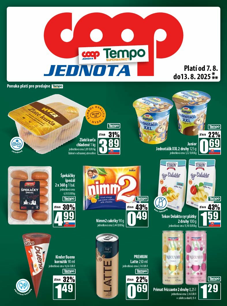 coop-jednota - Leták COOP Jednota platný od 07.08. do 13.08. - page: 25