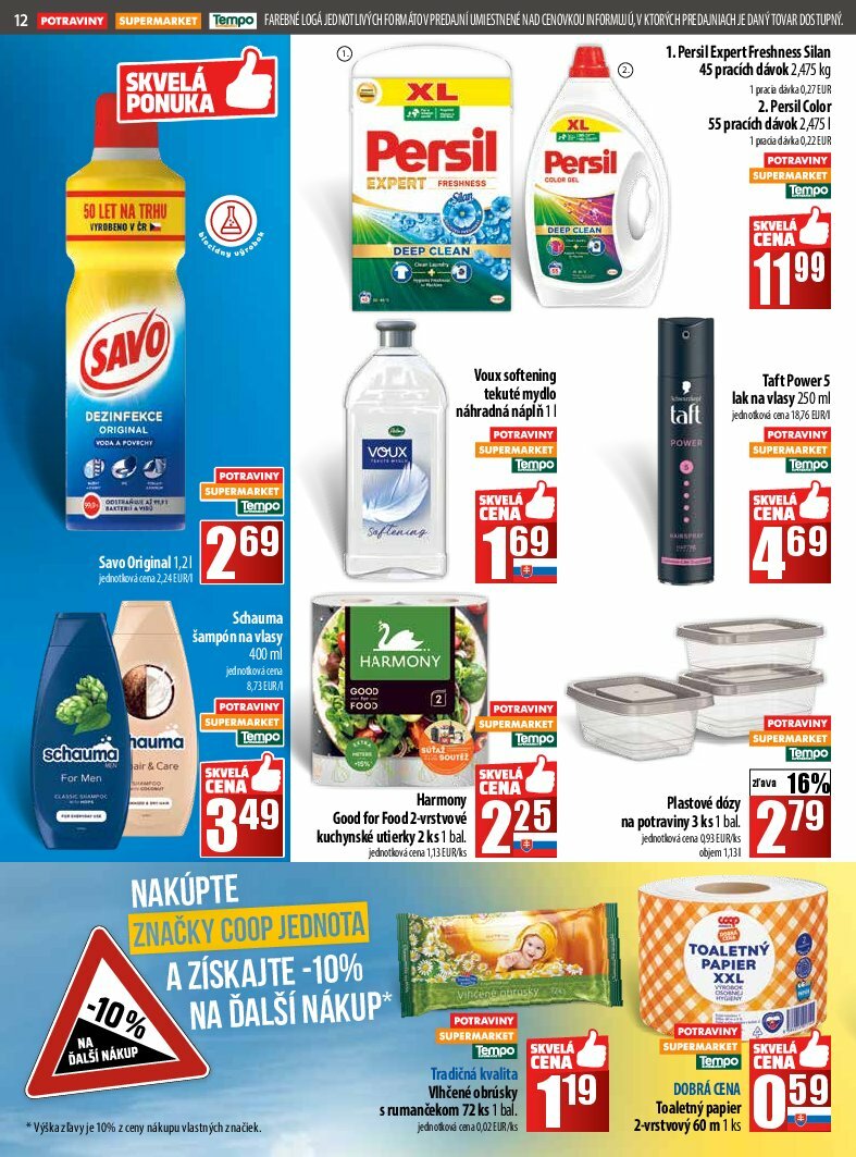coop-jednota - Leták COOP Jednota platný od 07.08. do 13.08. - page: 12
